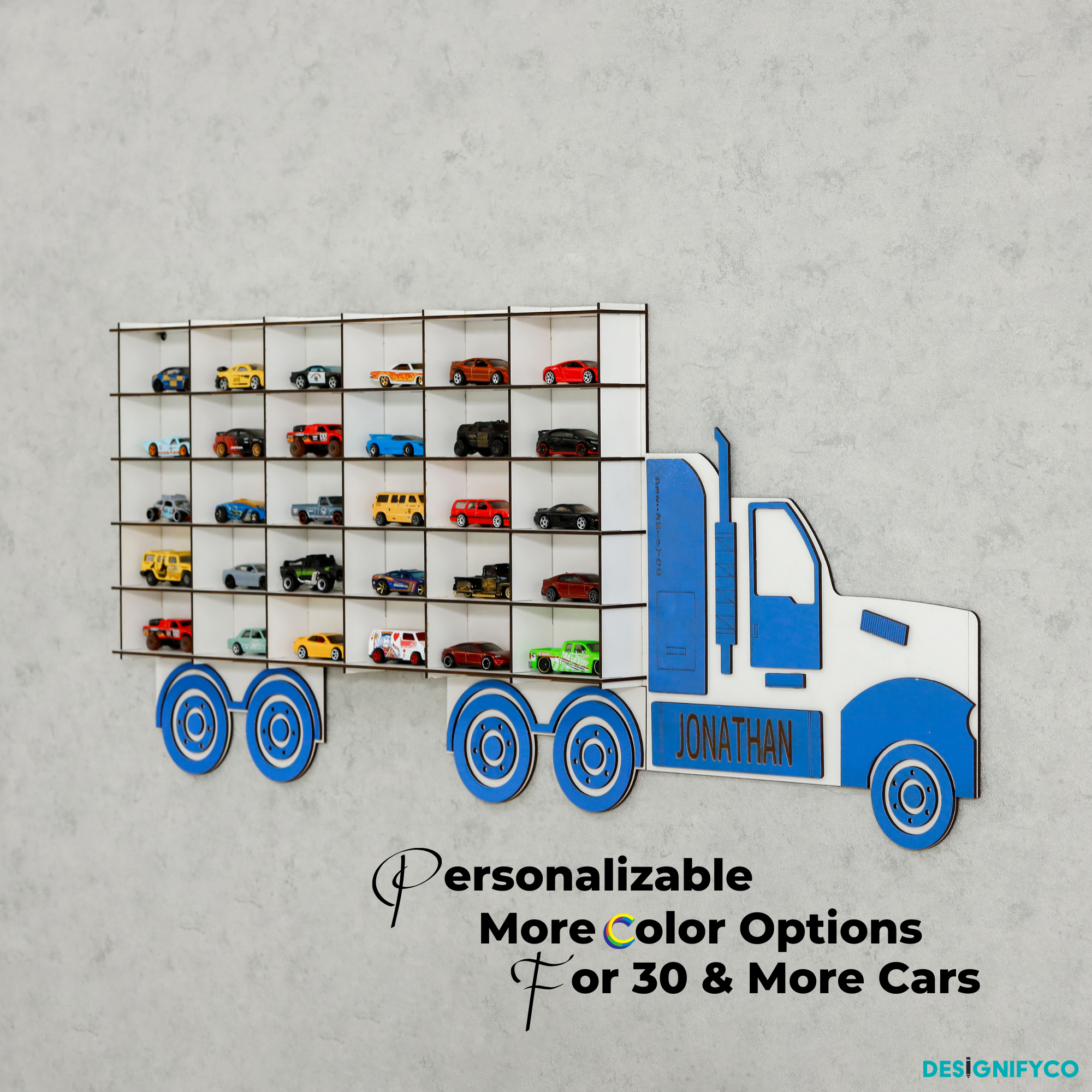 Blue Truck Toy Car Displays