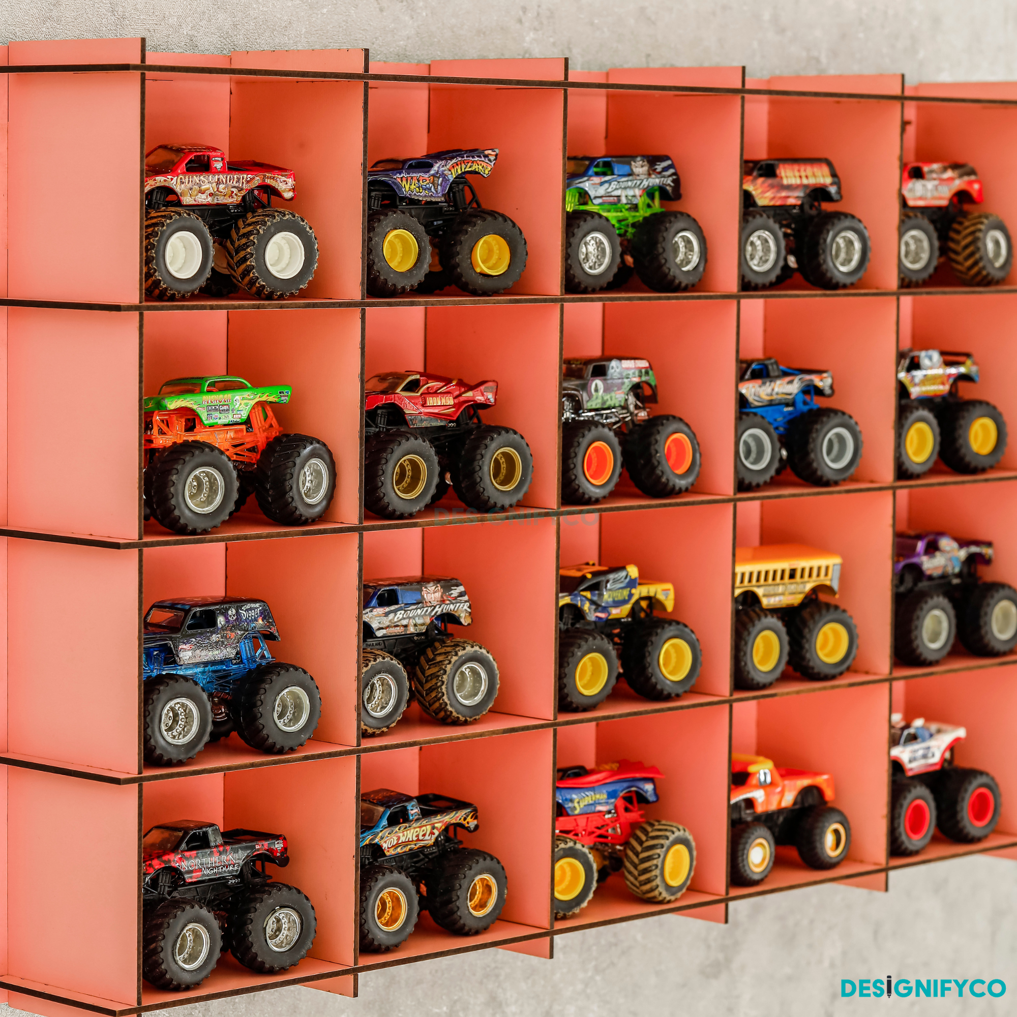 PINK Monster Car Display Case