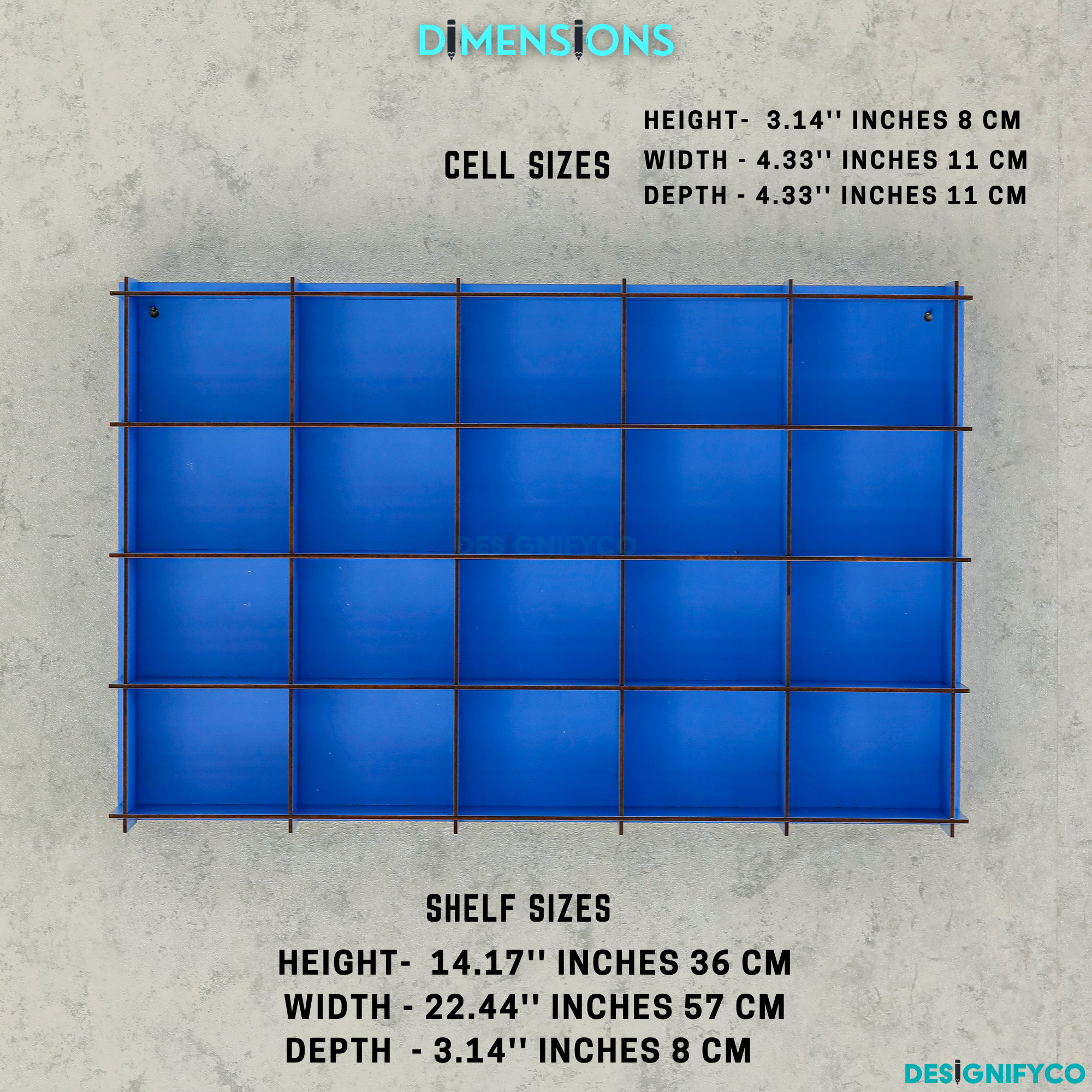 BLUE Monster Car Display Case