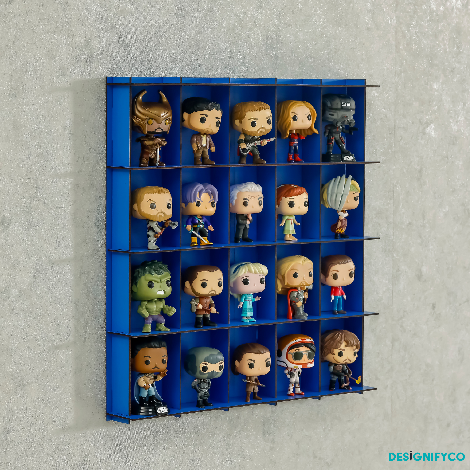 BLUE Funko Pop Display Case