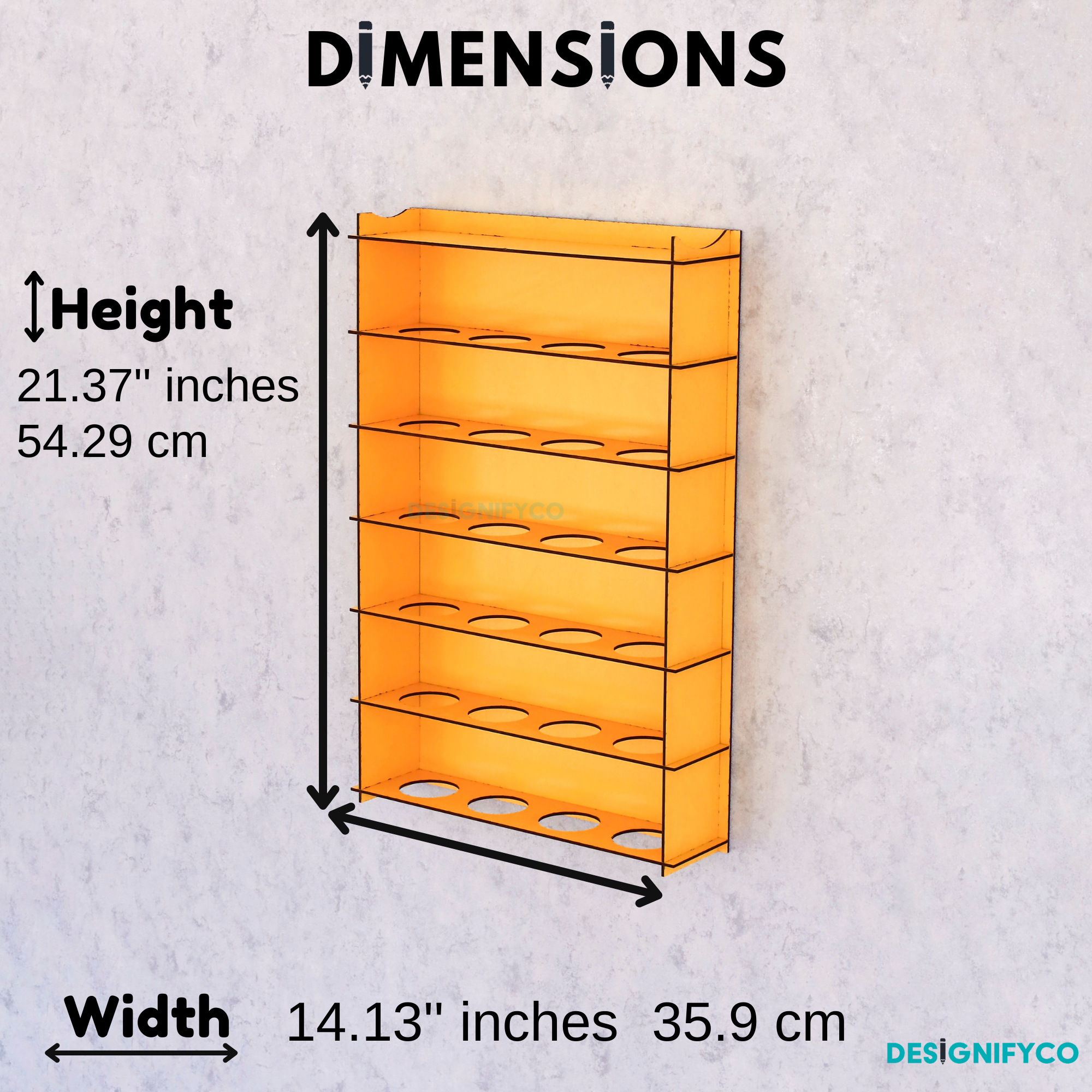 YELLOW Baseball Display Case