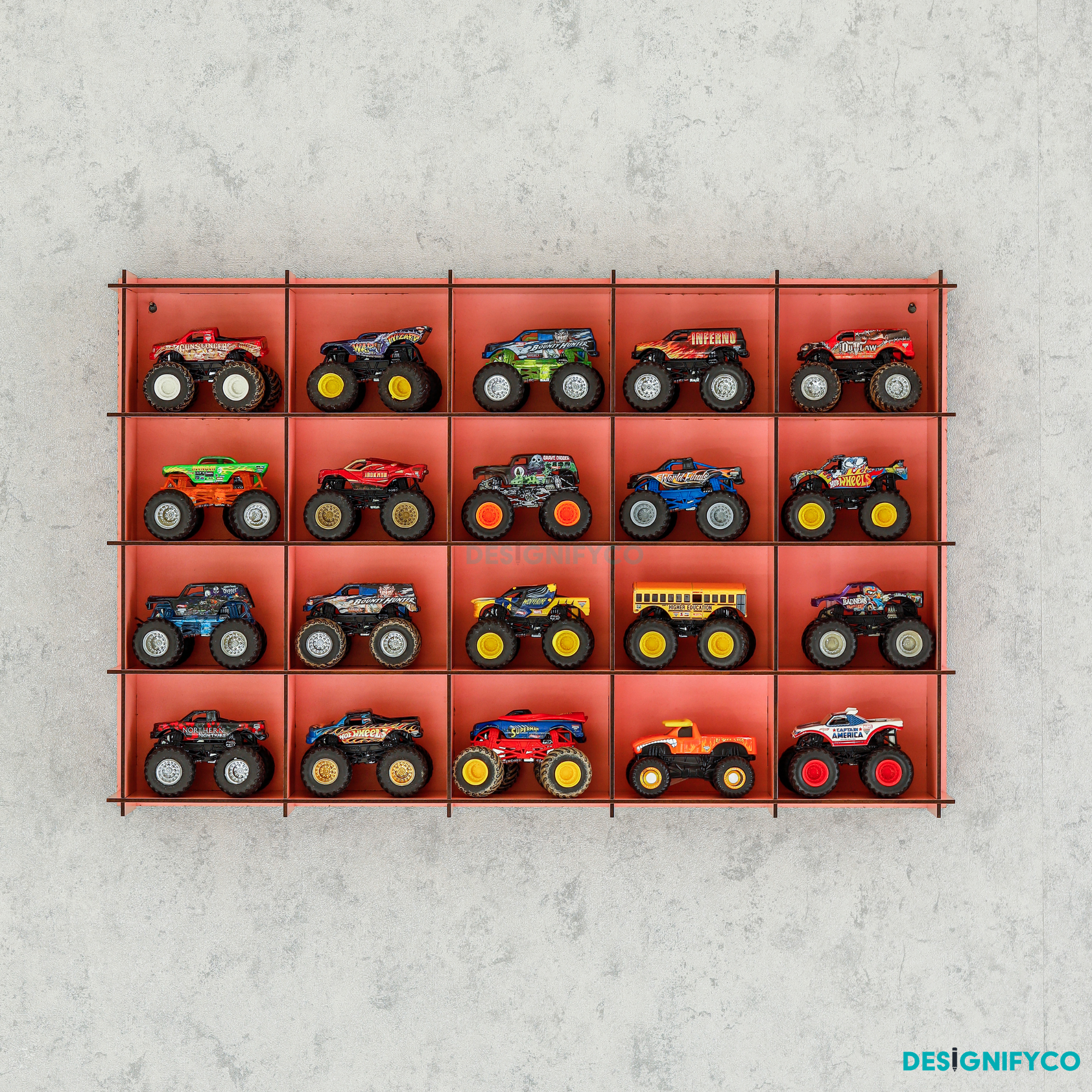 PINK Monster Car Display Case