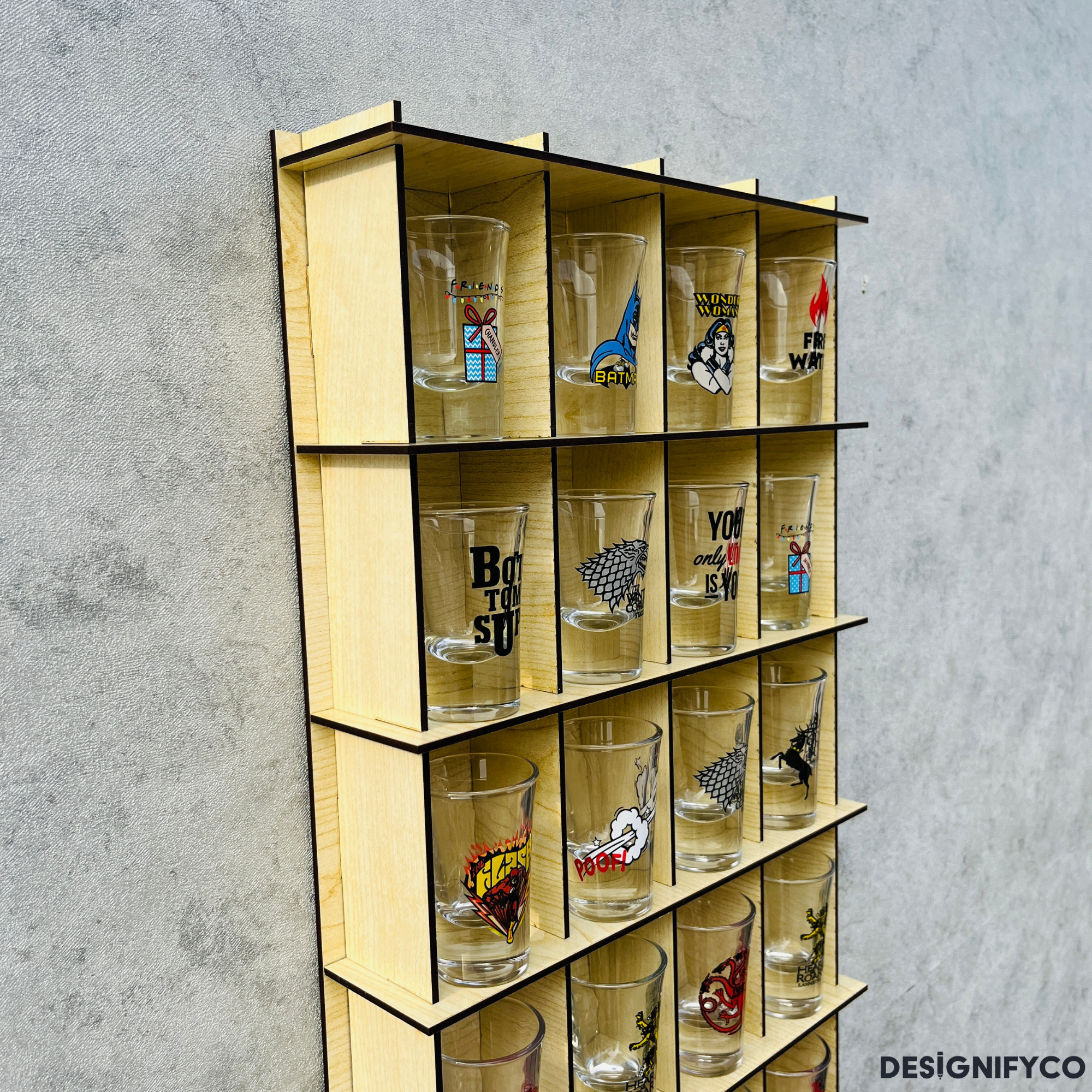 MAPLE Shot Glass Display Case