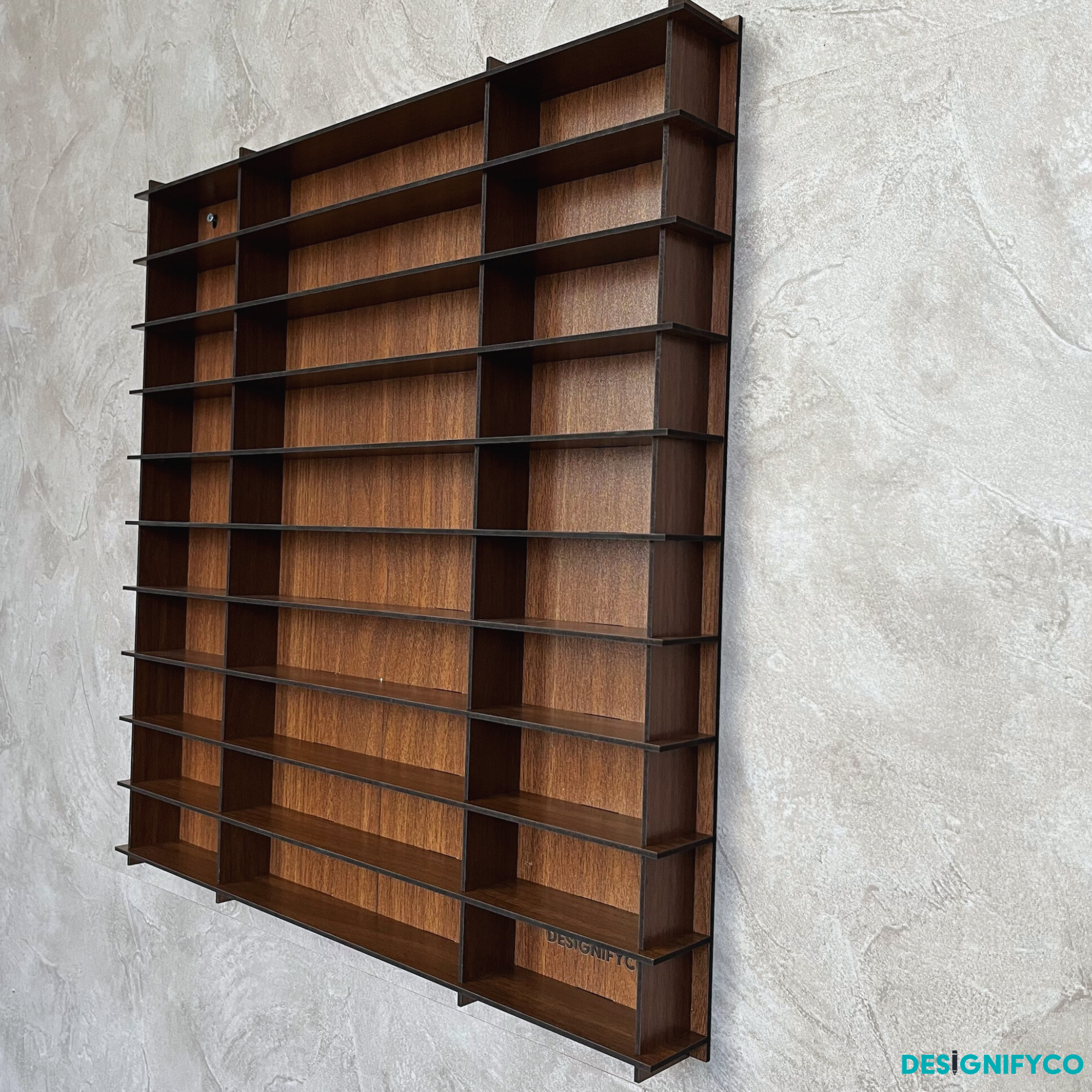 WALNUT NHL Mini Helmet 80 Display Case