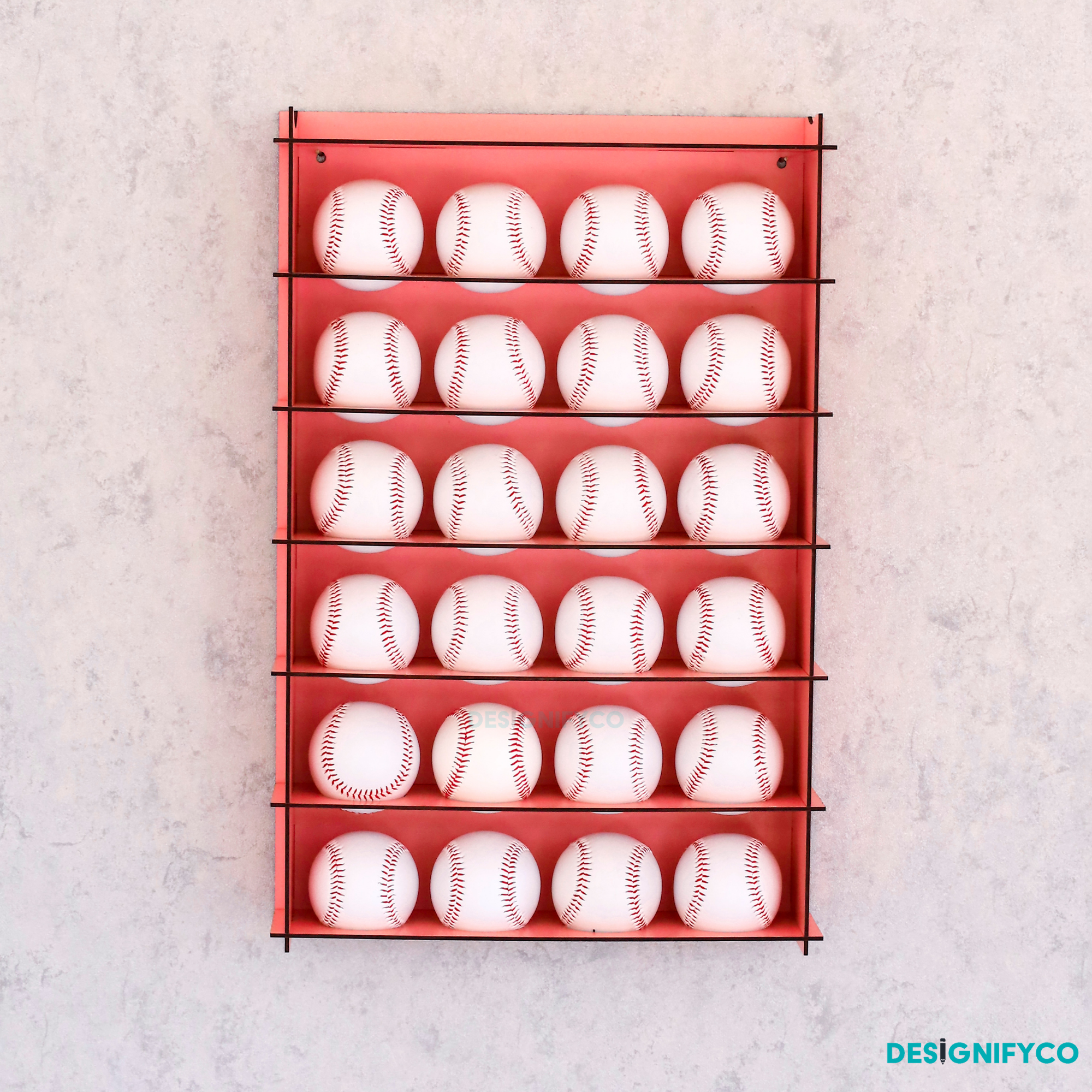 PINK Baseball Display Case