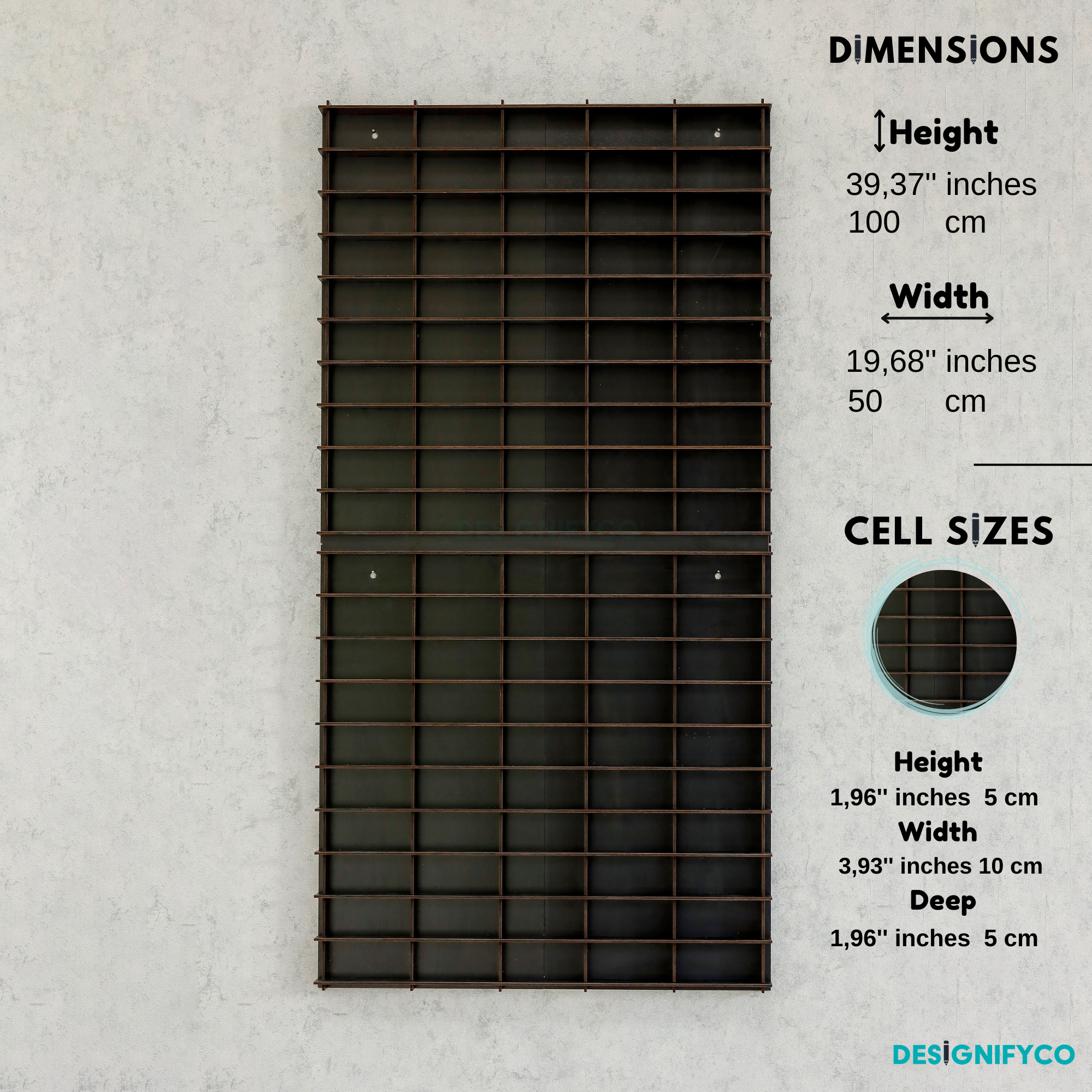 BLACK Toy Car Display Case