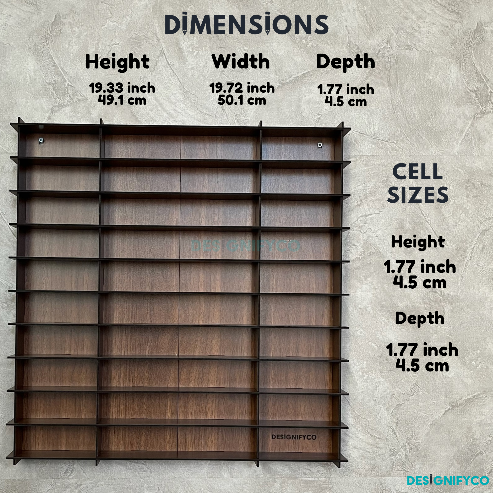 WALNUT NHL Mini Helmet 80 Display Case