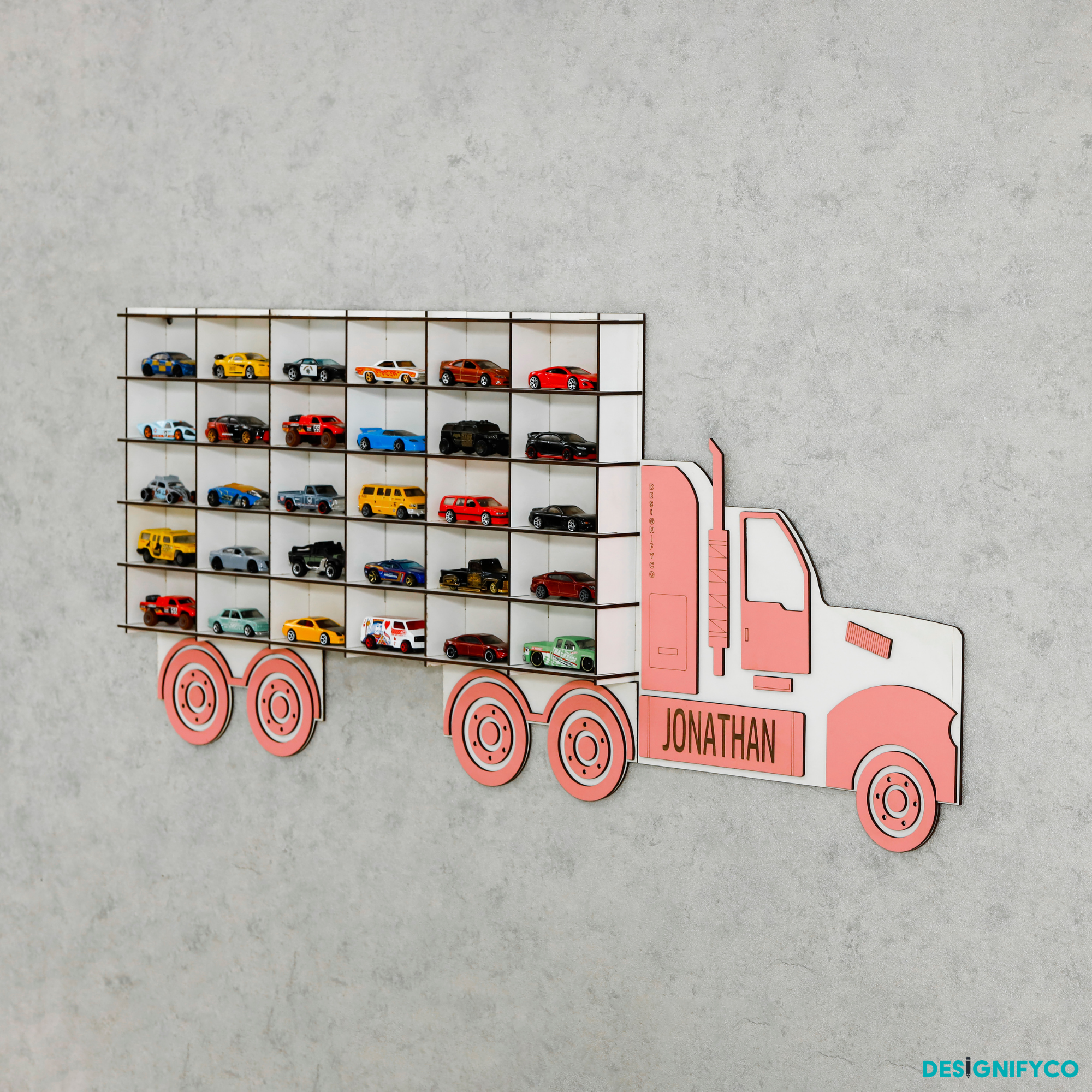 Pink Truck Toy Car Displays