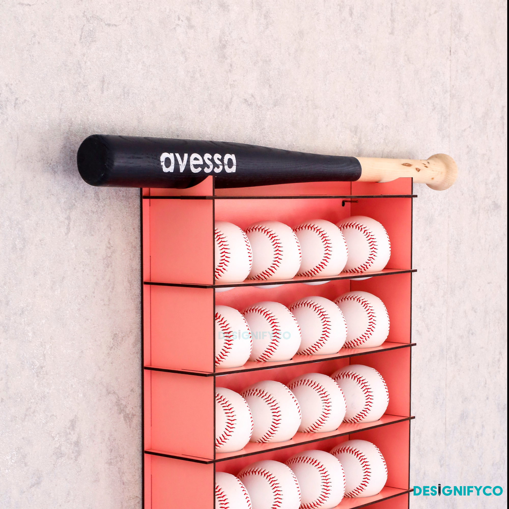 PINK Baseball Display Case