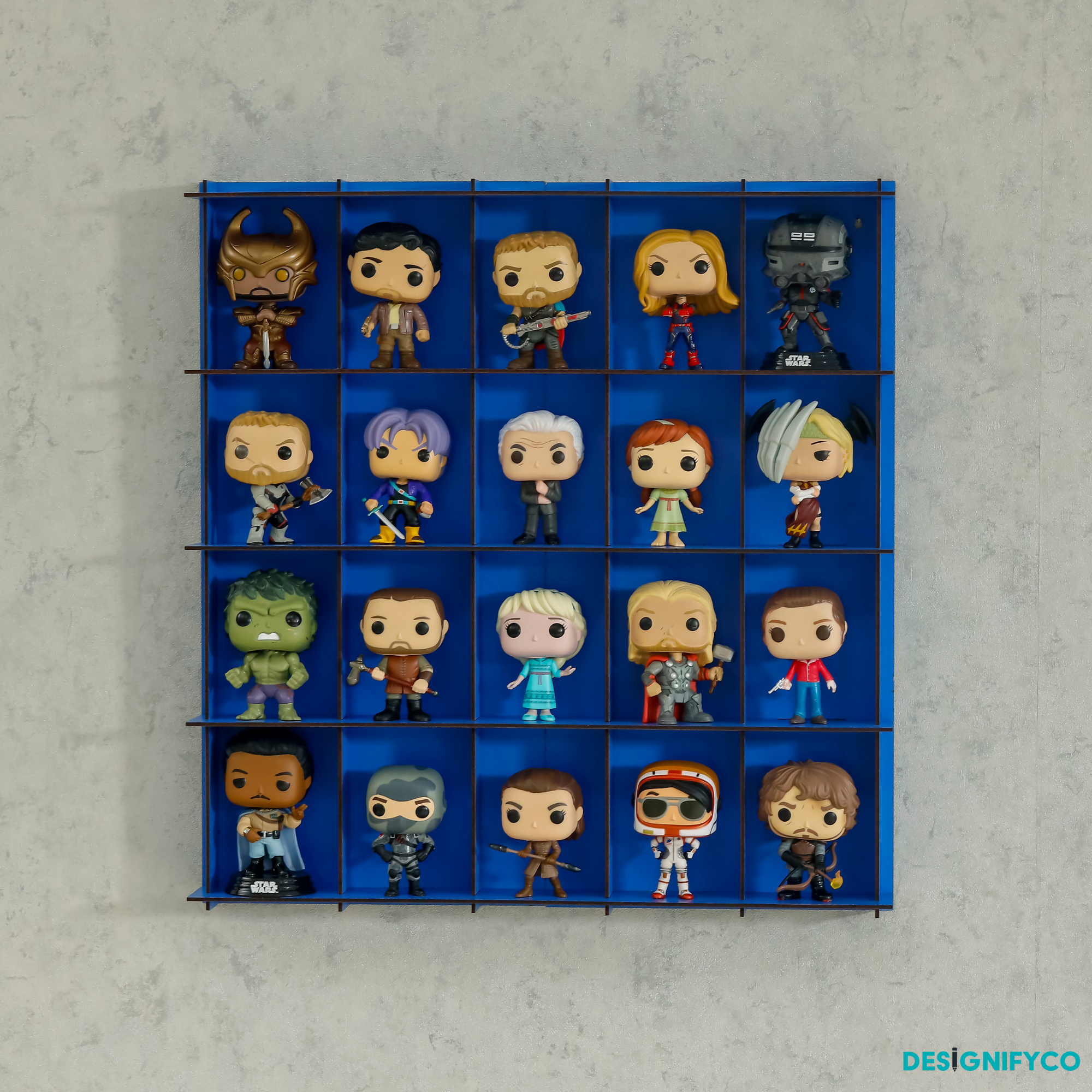 BLUE Funko Pop Display Case Designifyco