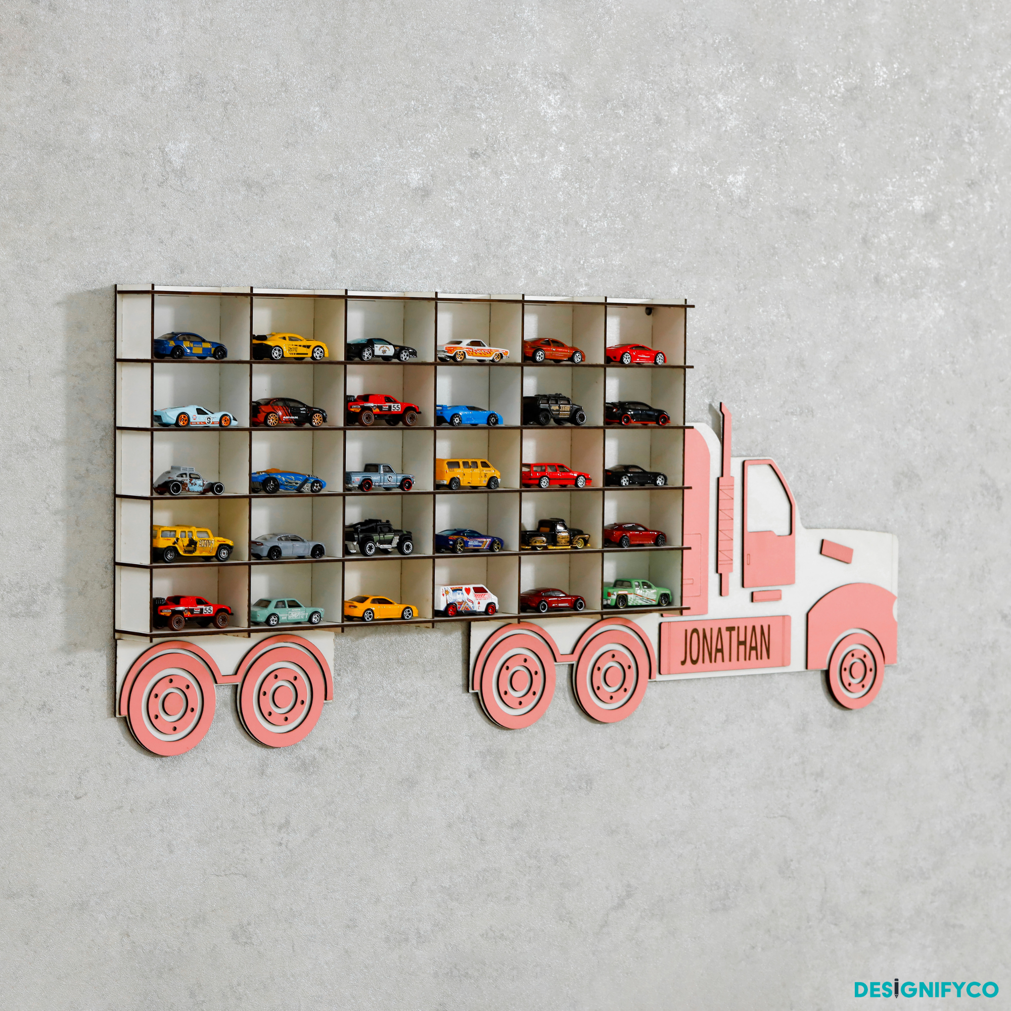 Pink Truck Toy Car Displays