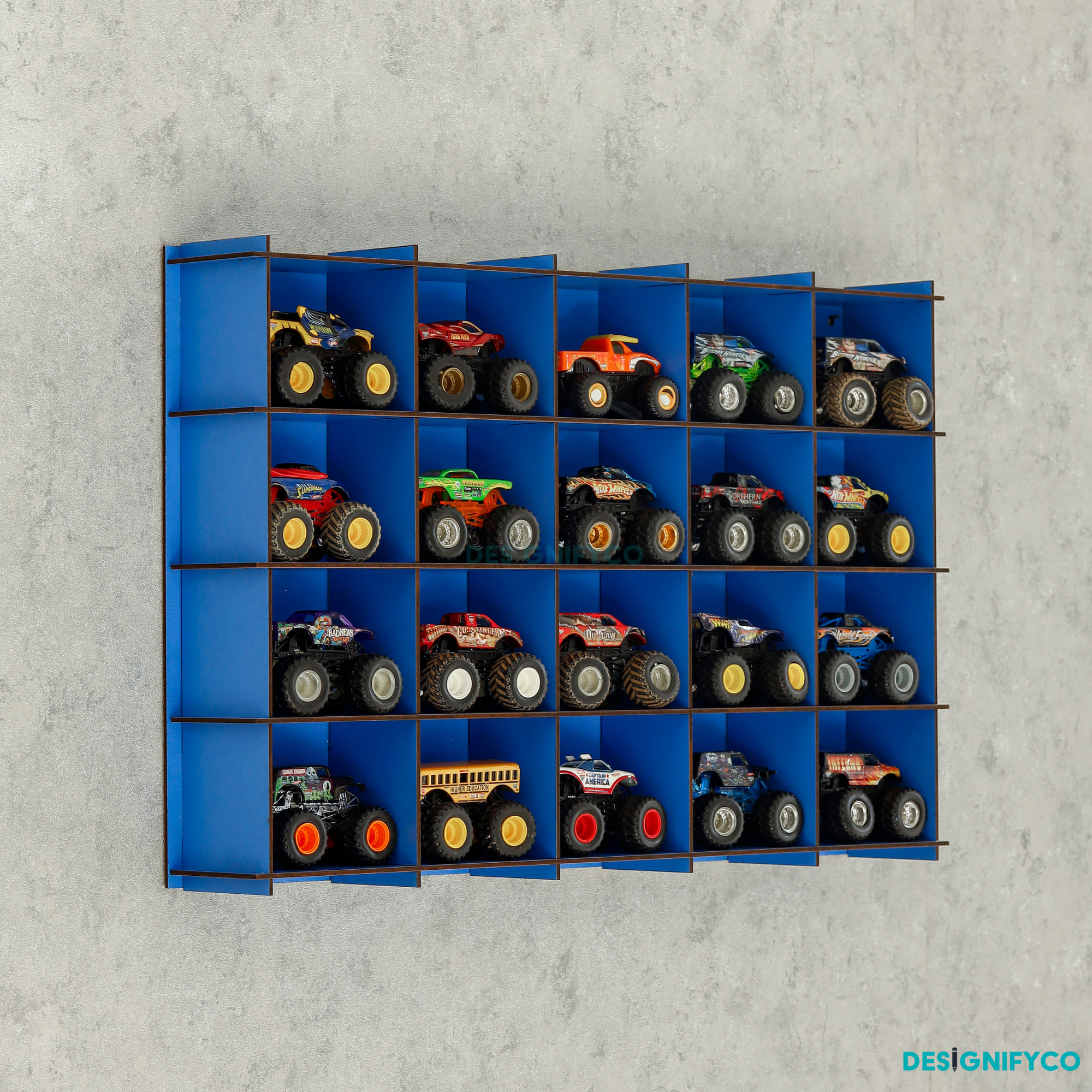 BLUE Monster Car Display Case