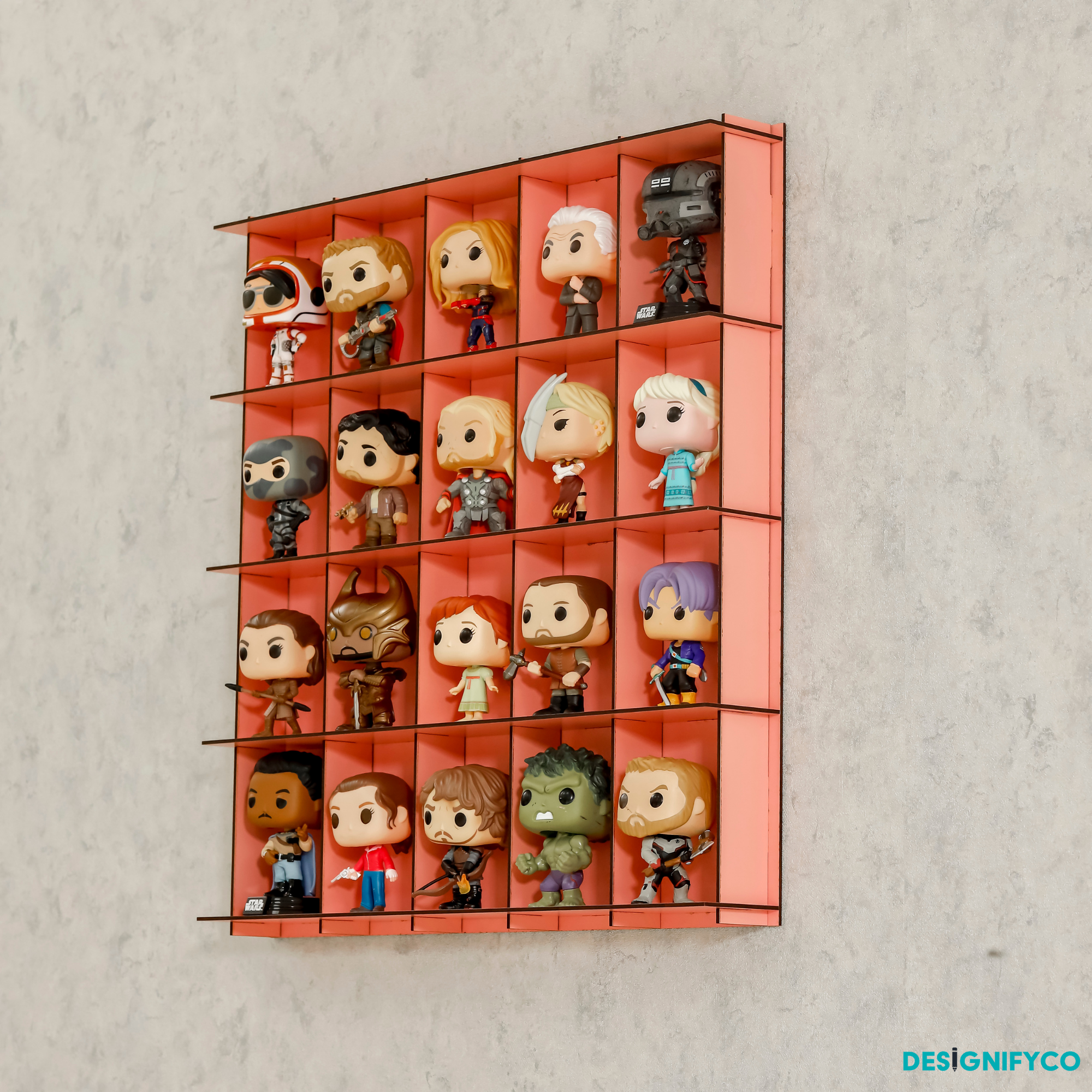 PINK Funko Pop Display Case