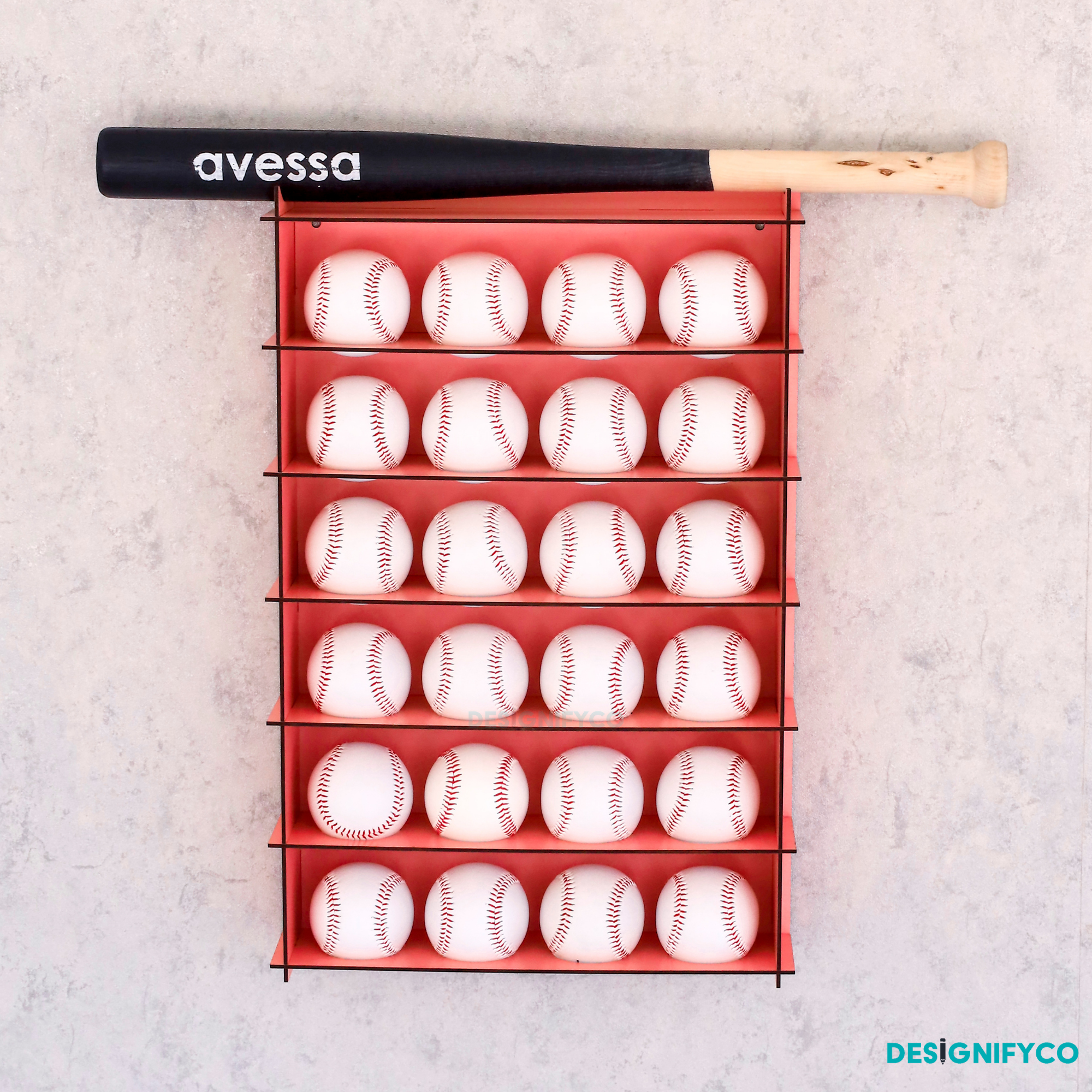 PINK Baseball Display Case