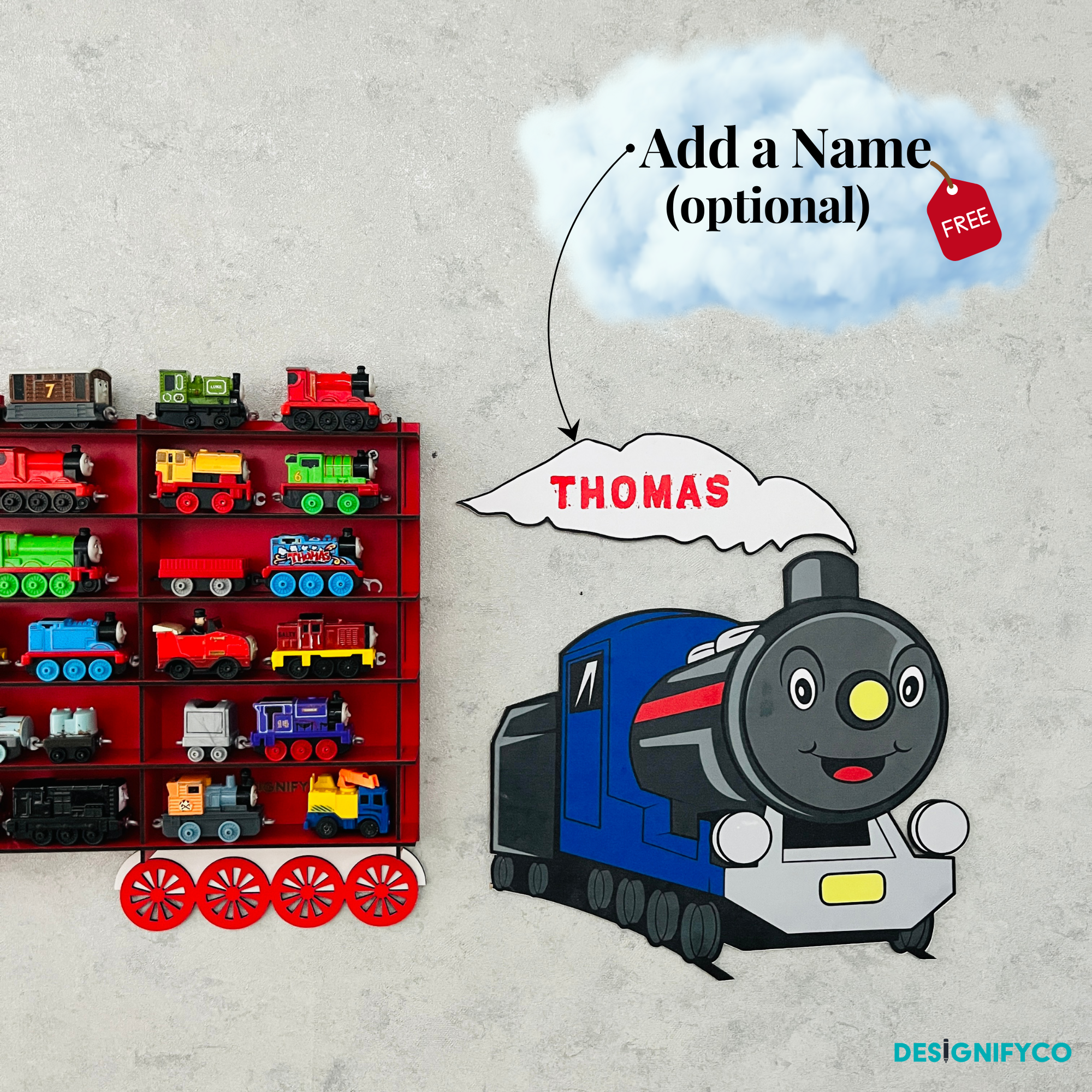 Red Toy Train Displays