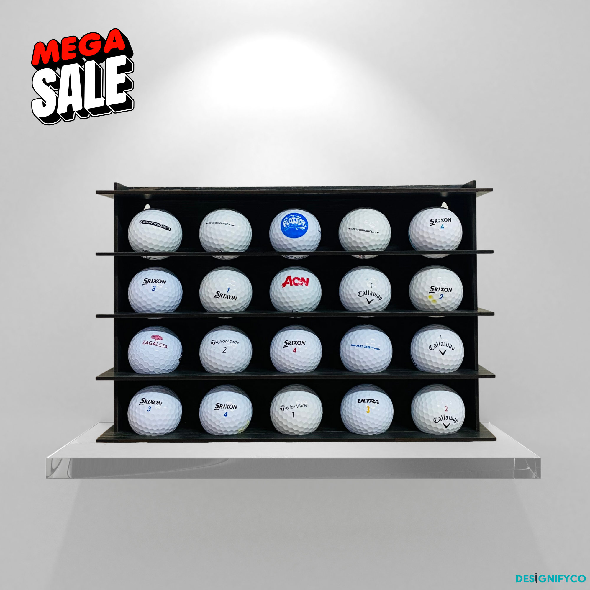 Golf Ball 20 Display Case