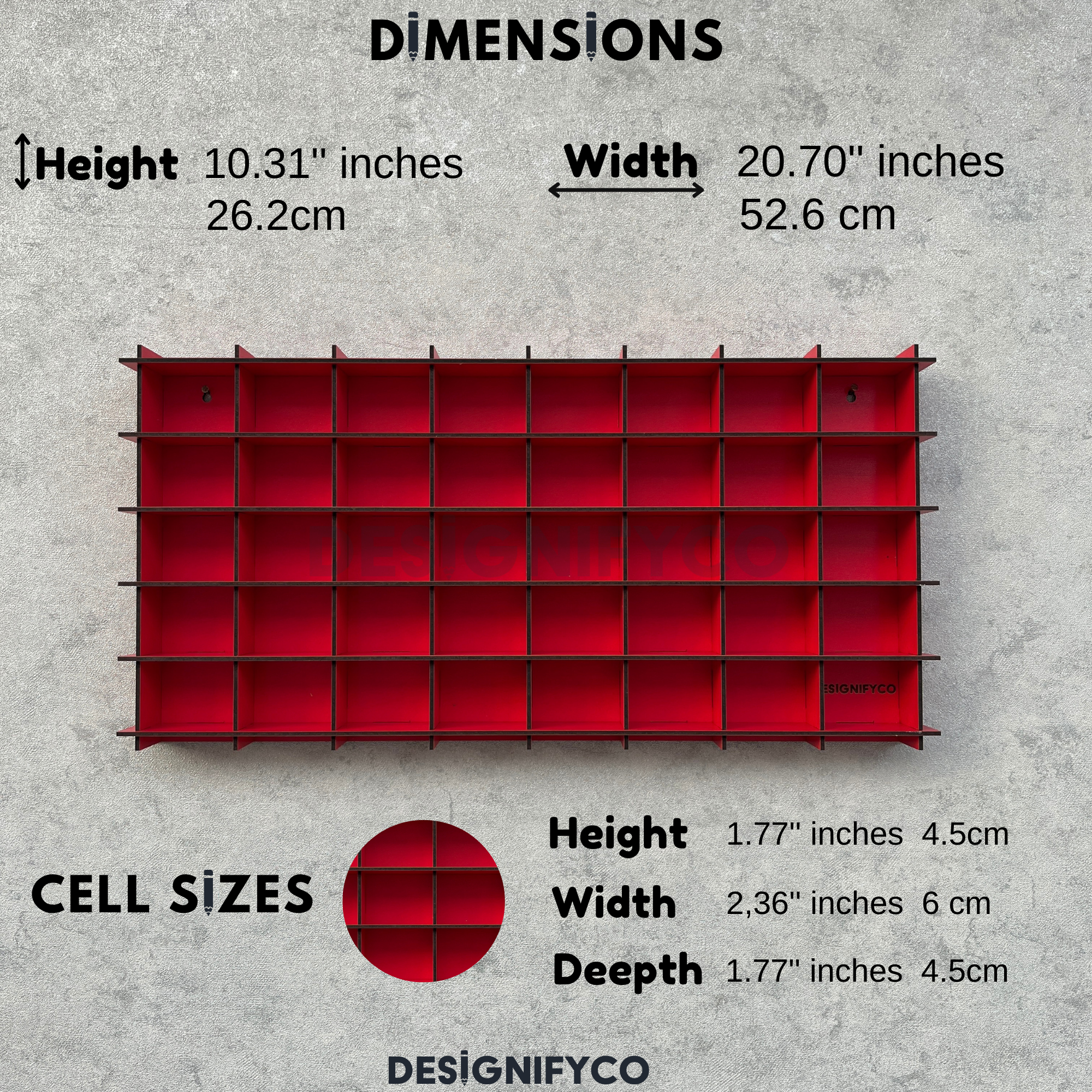 RED Mini Helmet 40 Display Case