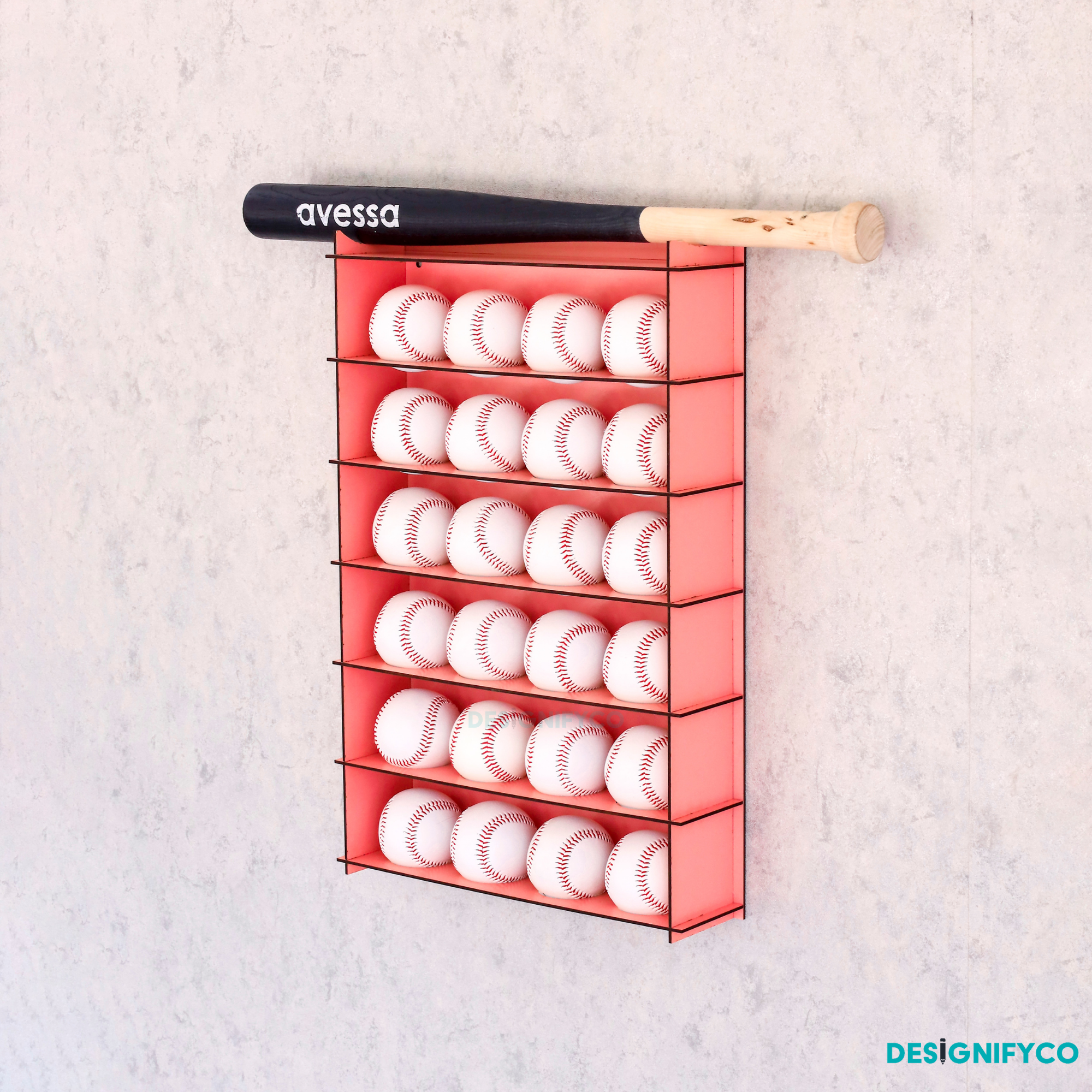 PINK Baseball Display Case