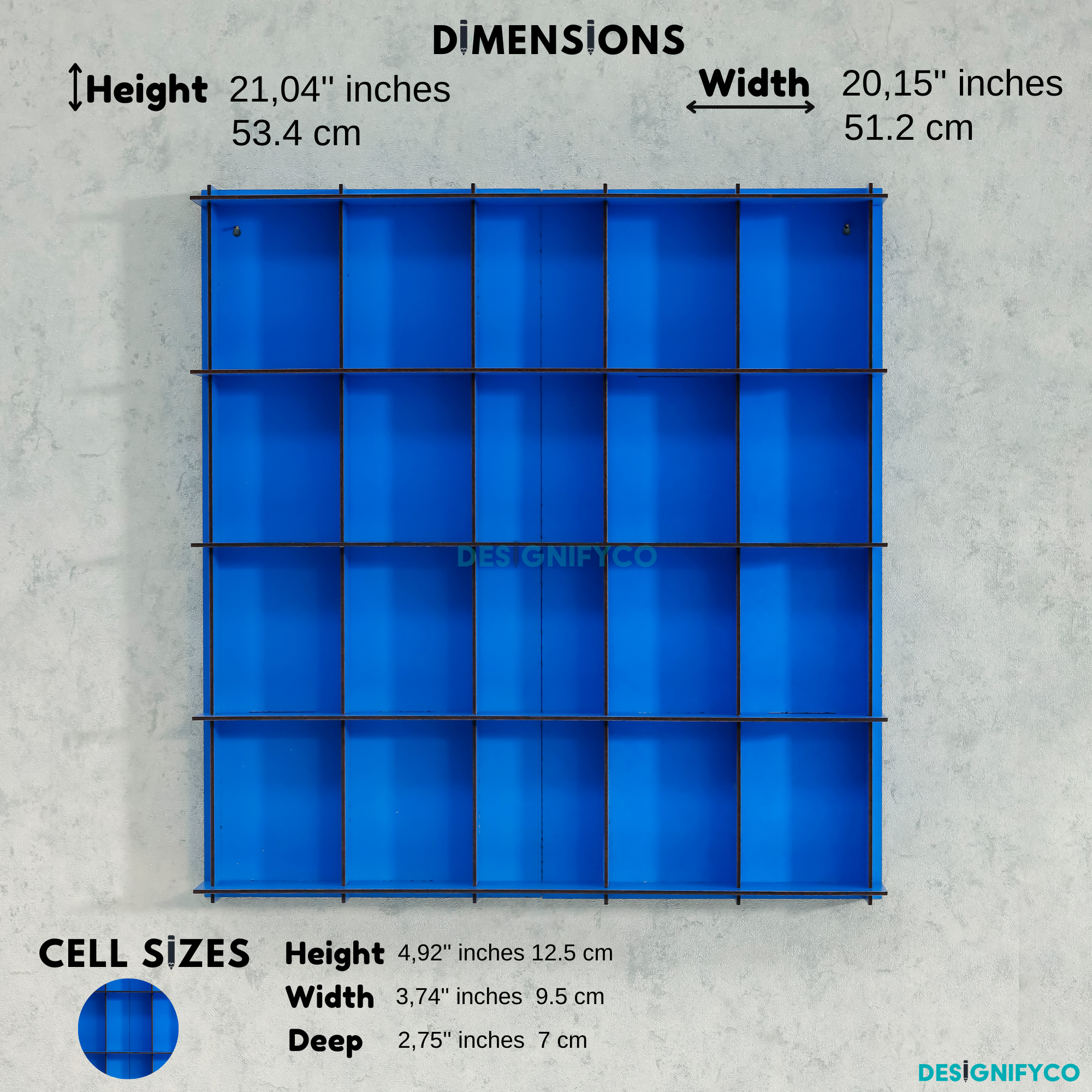 BLUE Funko Pop Display Case