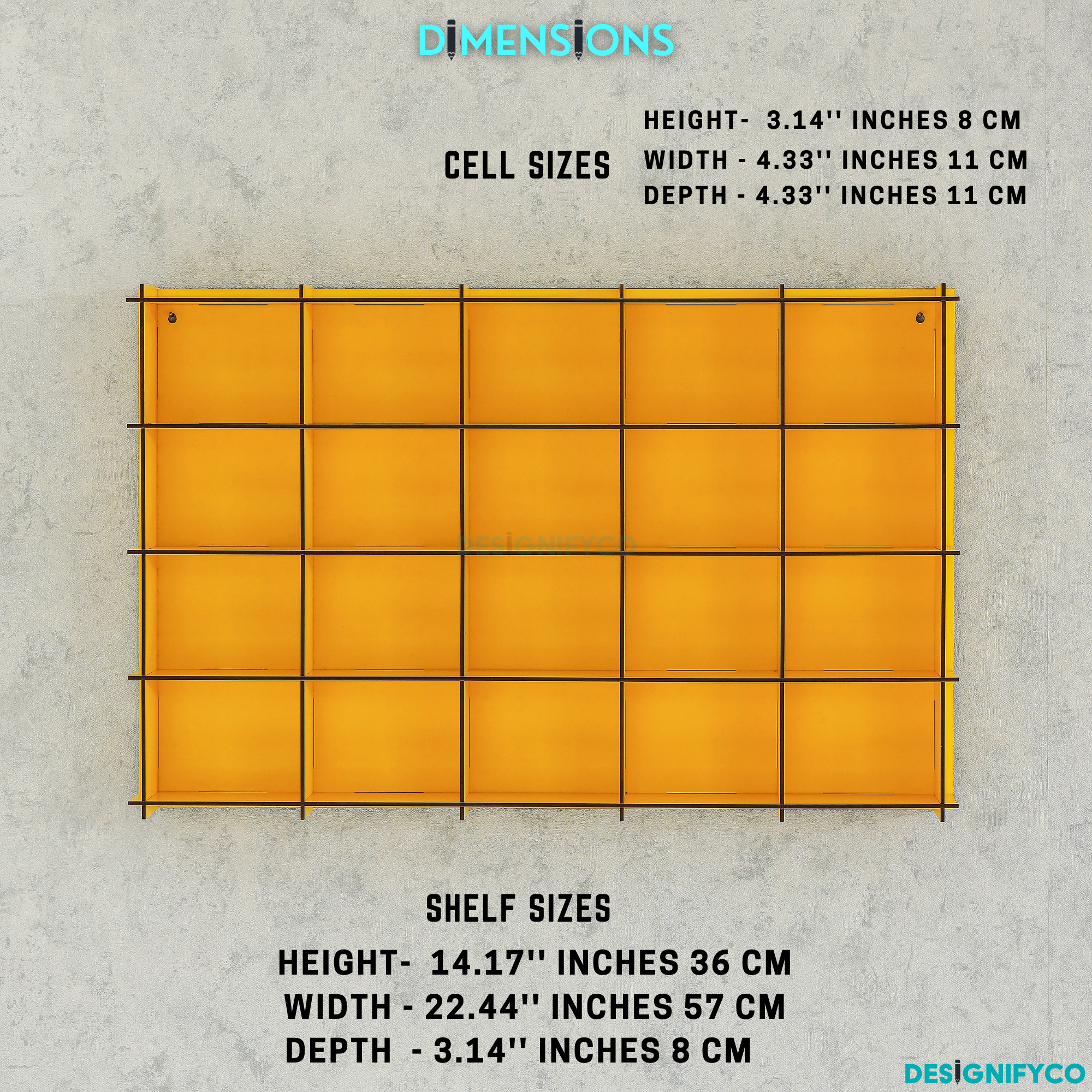 YELLOW Monster Car Display Case