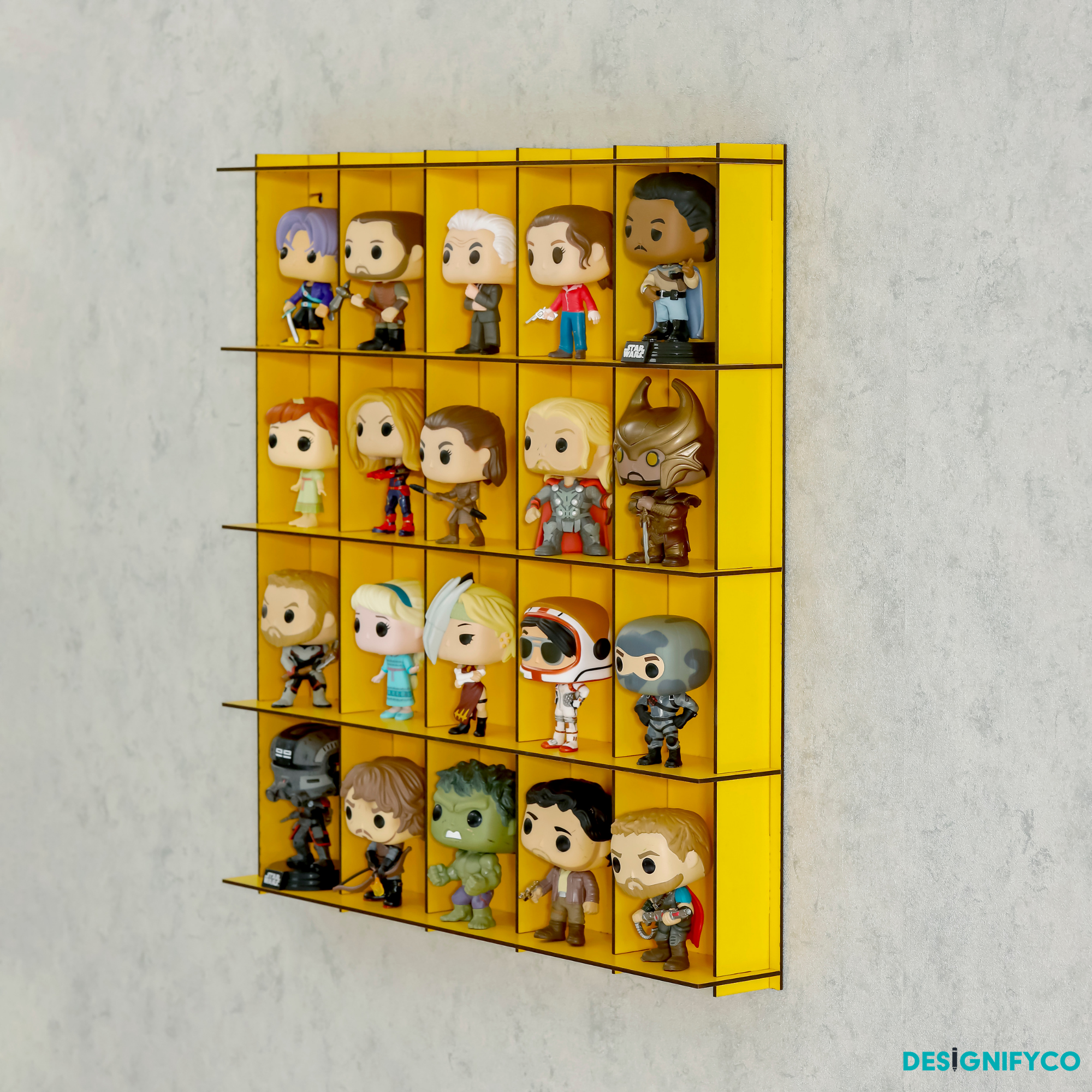 YELLOW Funko Pop Display Case