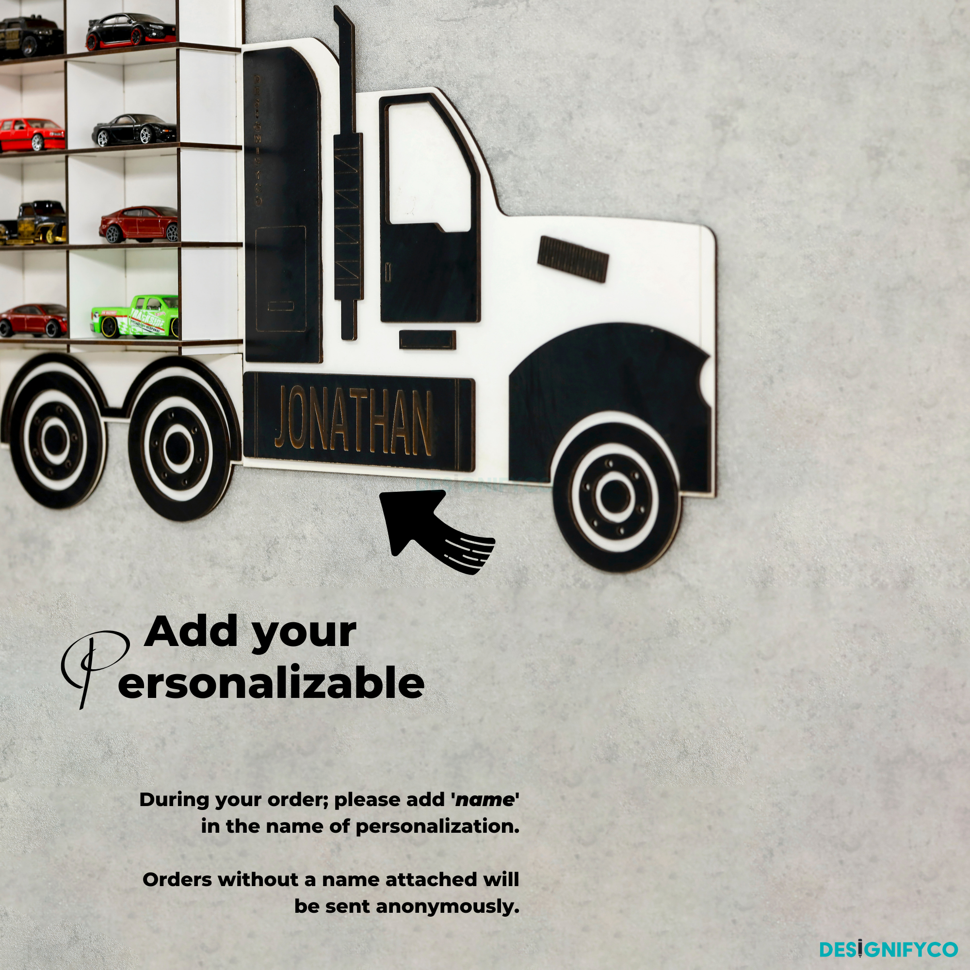 Black Truck Toy Car Displays