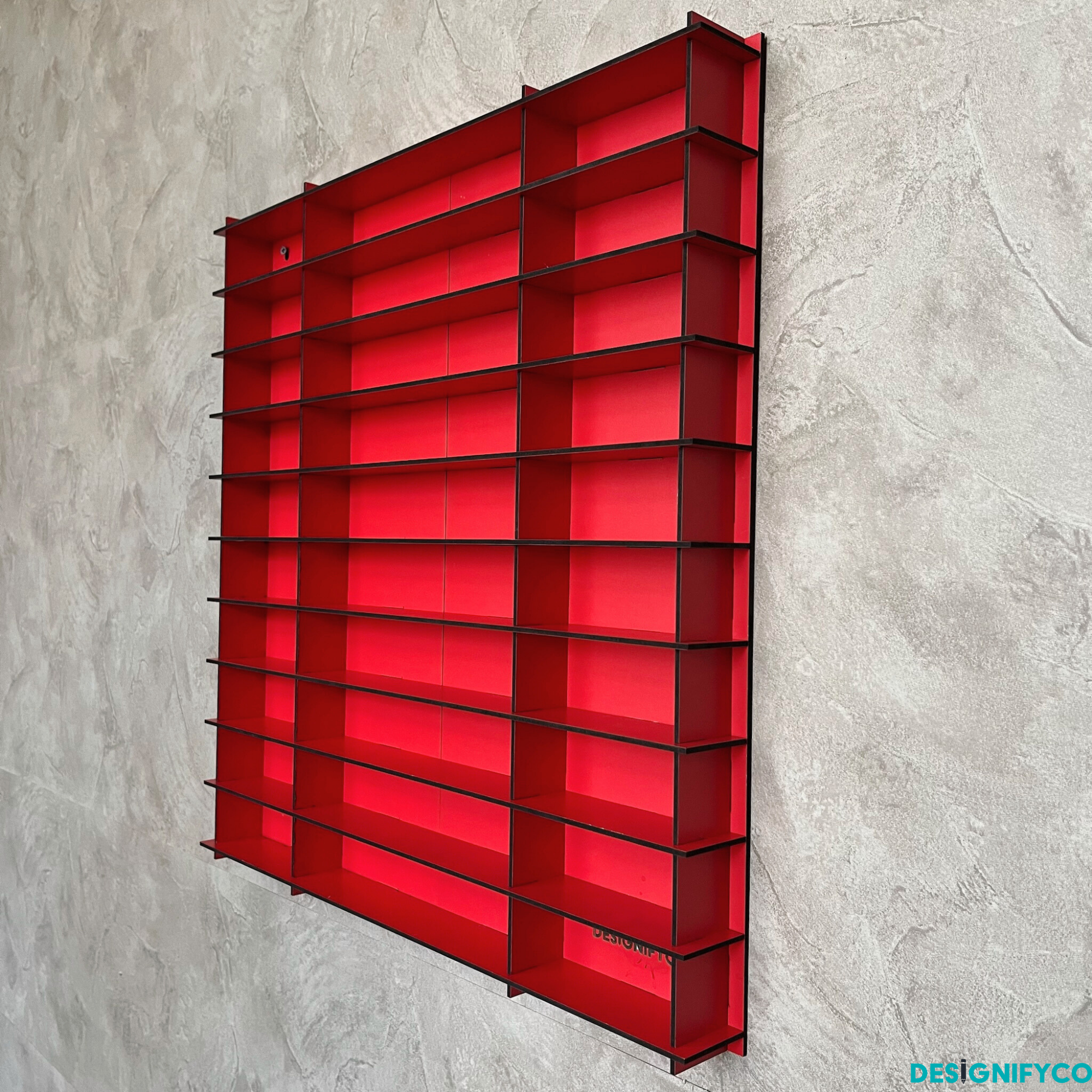 RED NHL Mini Helmet 80 Display Case