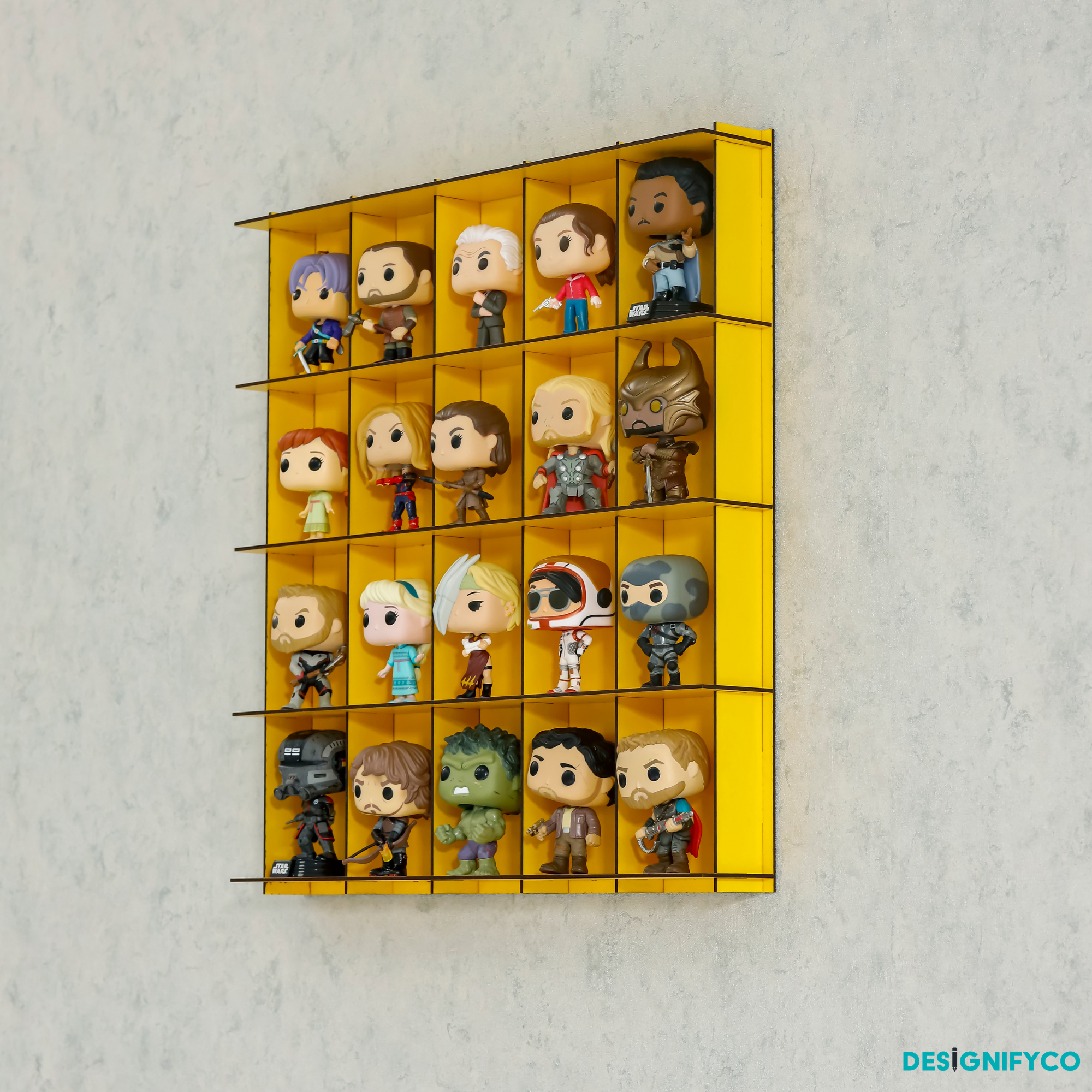 YELLOW Funko Pop Display Case