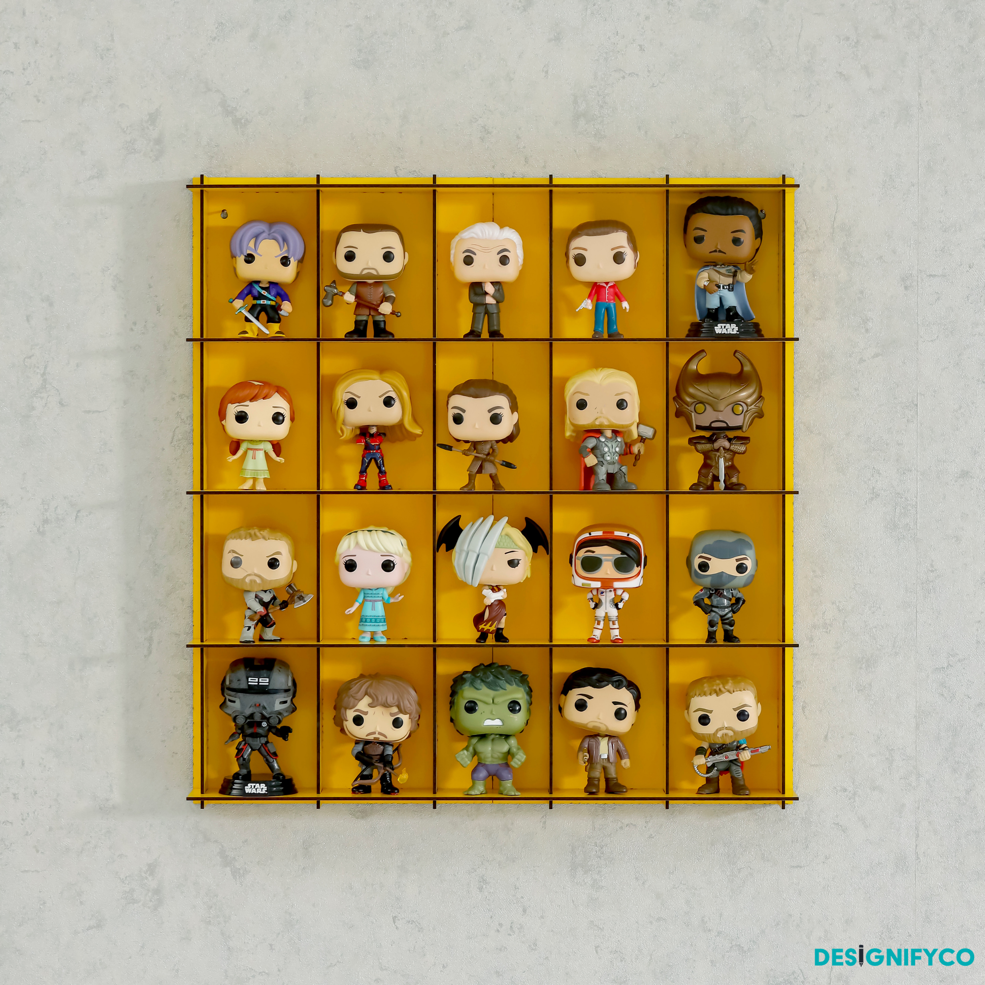 YELLOW Funko Pop Display Case