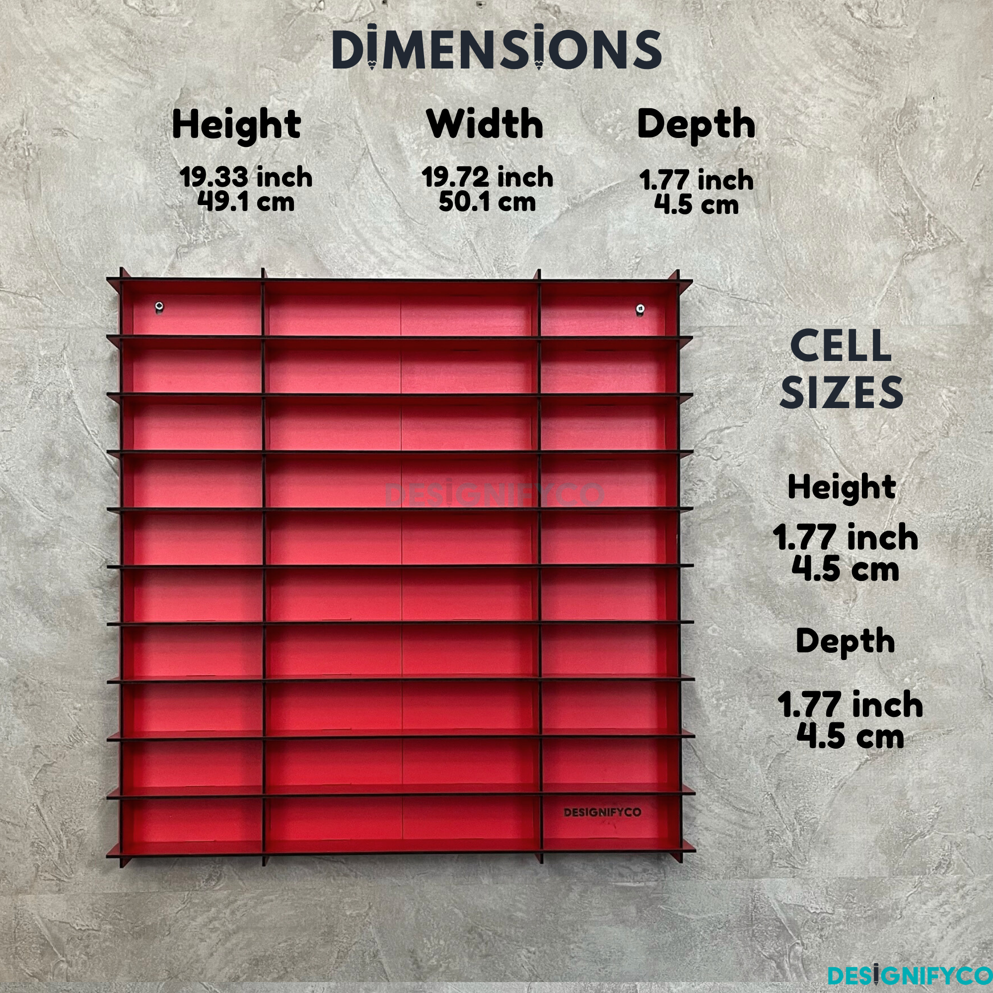 RED NHL Mini Helmet 80 Display Case