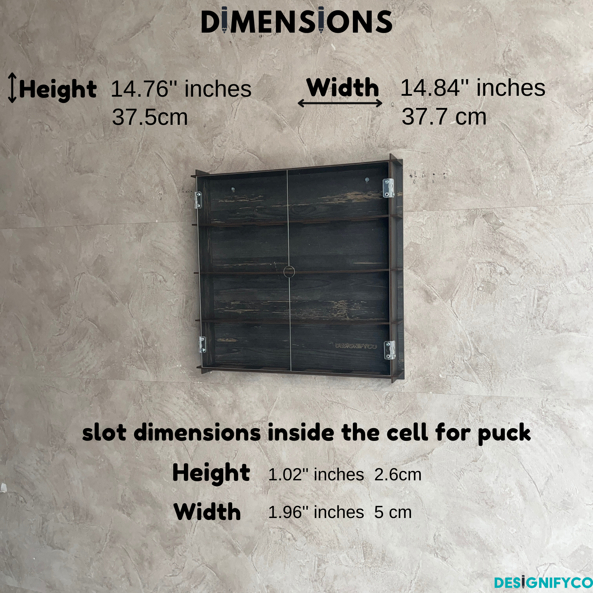 OLD BLACK Hockey 16 Display Case