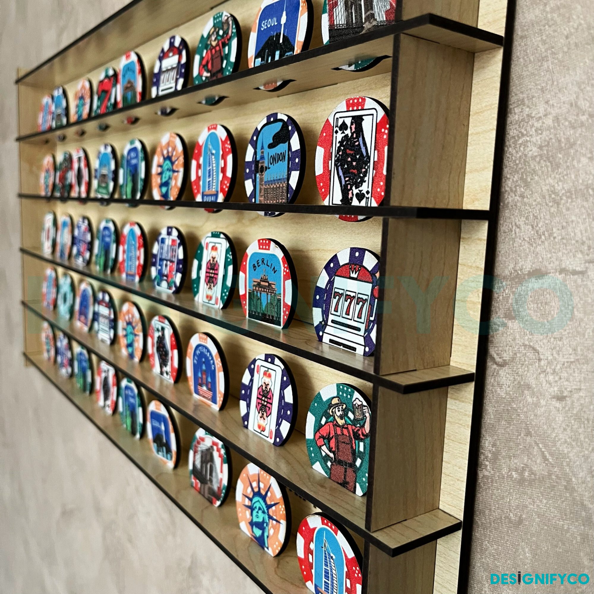 MAPLE Casino Chip 45 Display Case