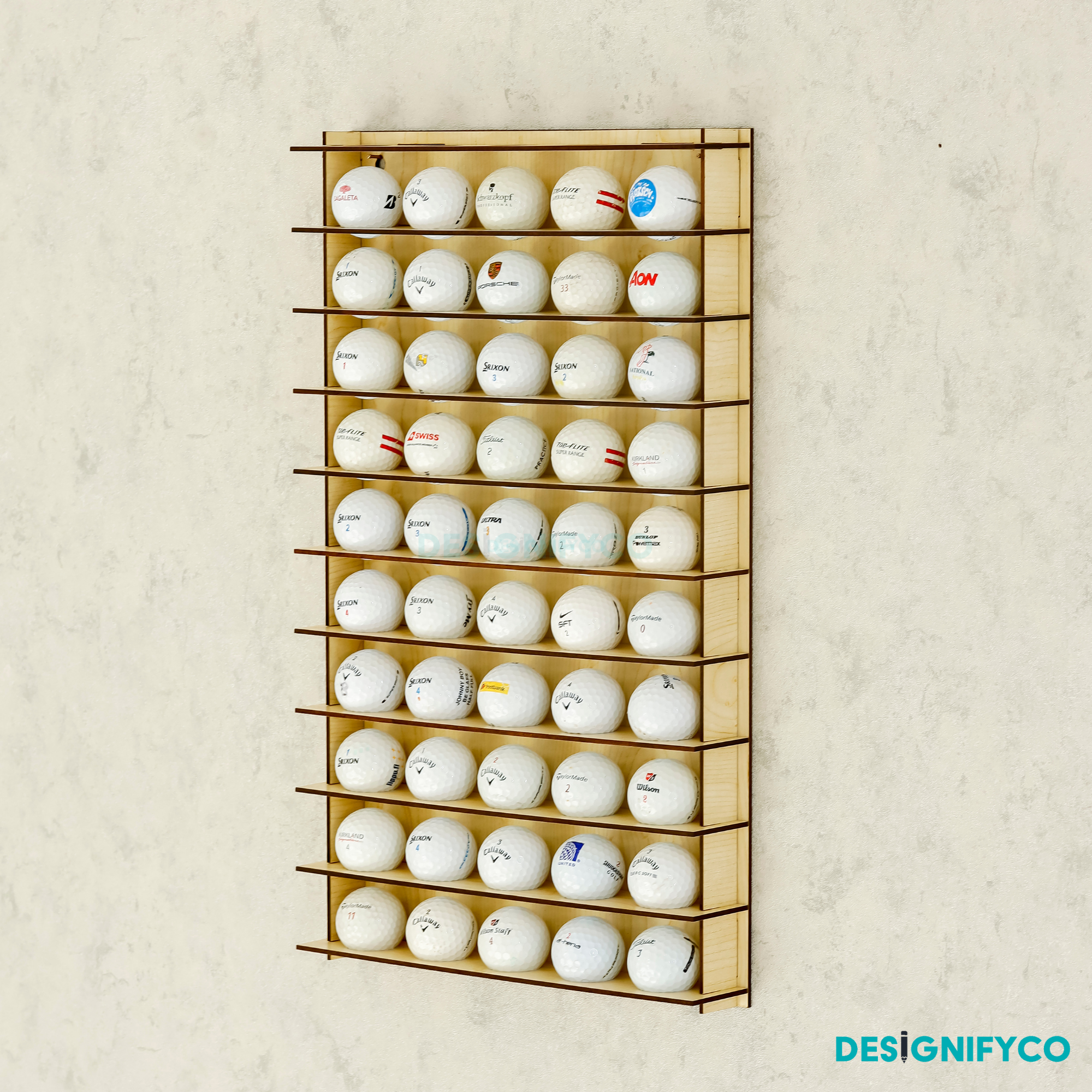 MAPLE Golf Ball Display For 50 Golf Ball