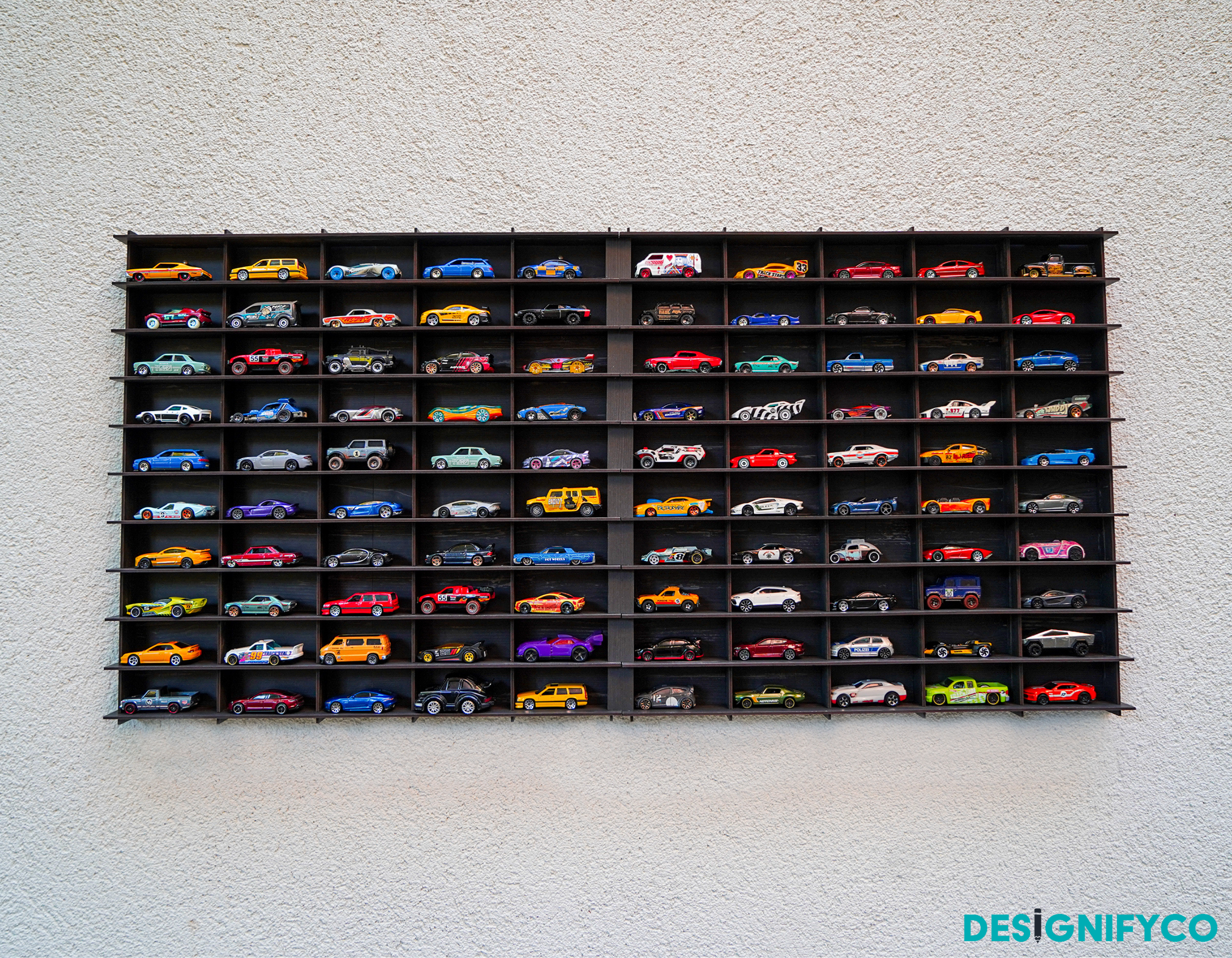 OLD BLACK Toy Car Display Case