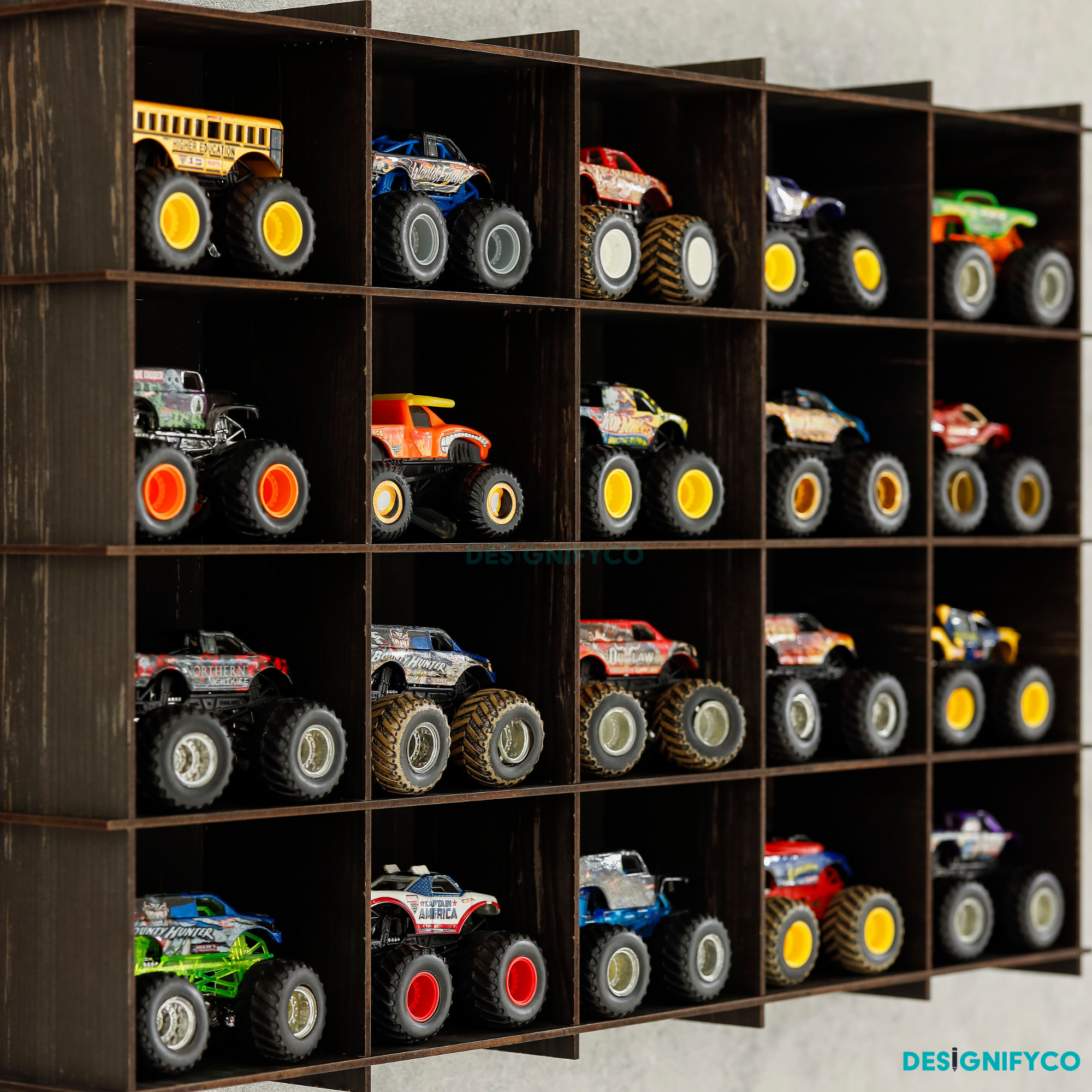 OLD BLACK Monster Car Display Case