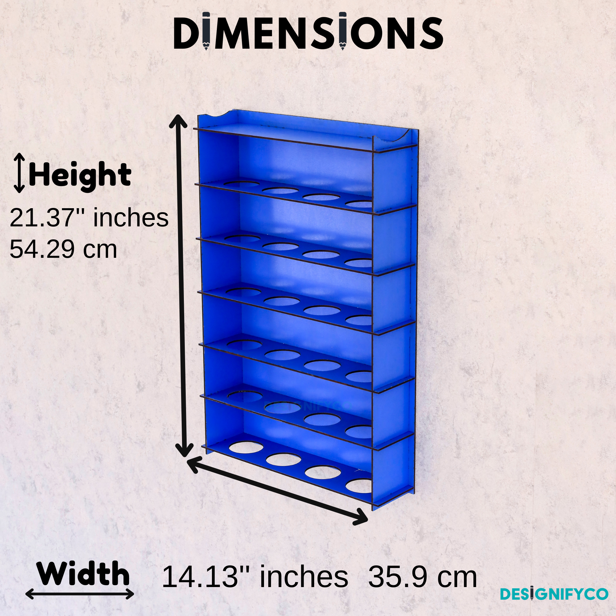 BLUE Baseball Display Case