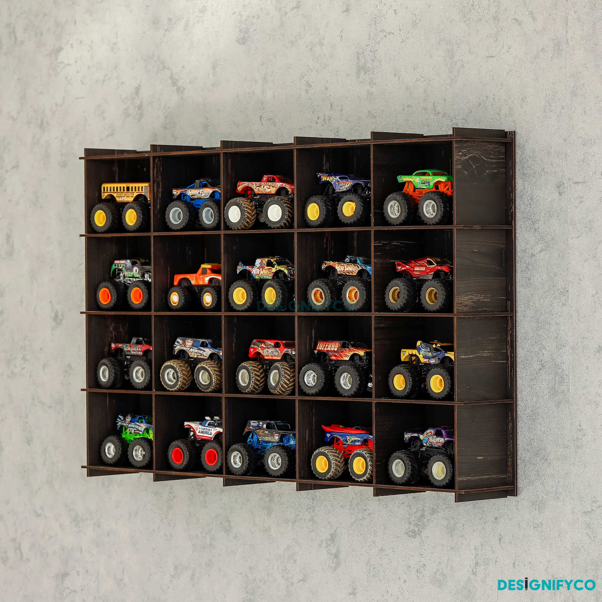 OLD BLACK Monster Car Display Case