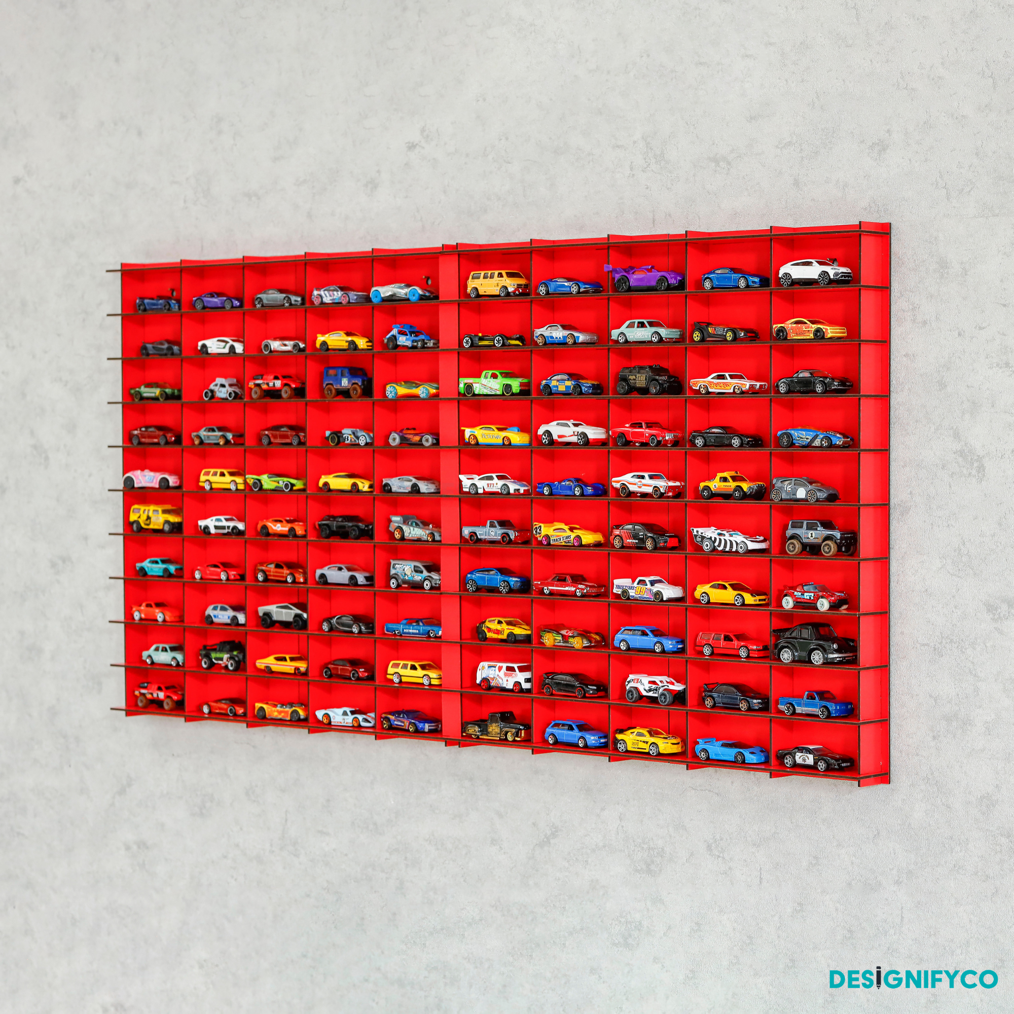 RED Toy Car Display Case