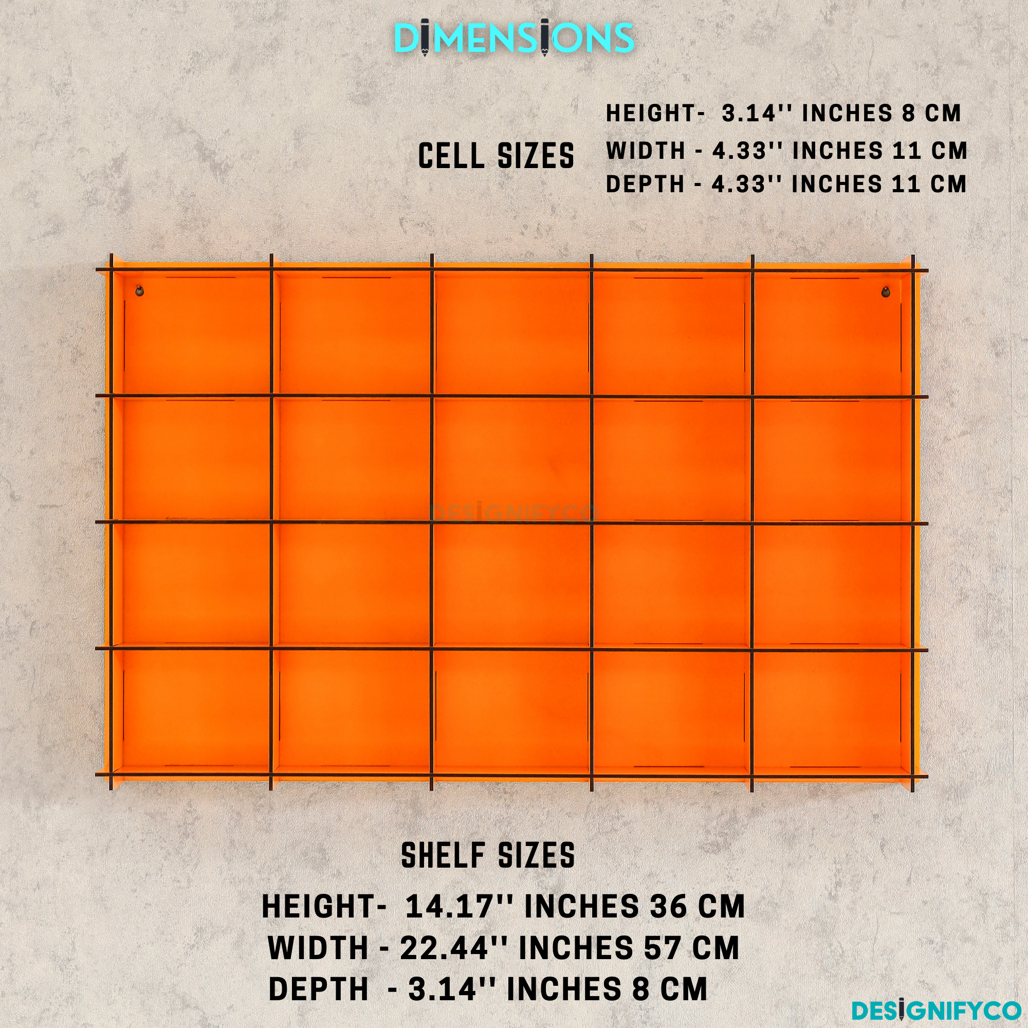 ORANGE Monster Car Display Case