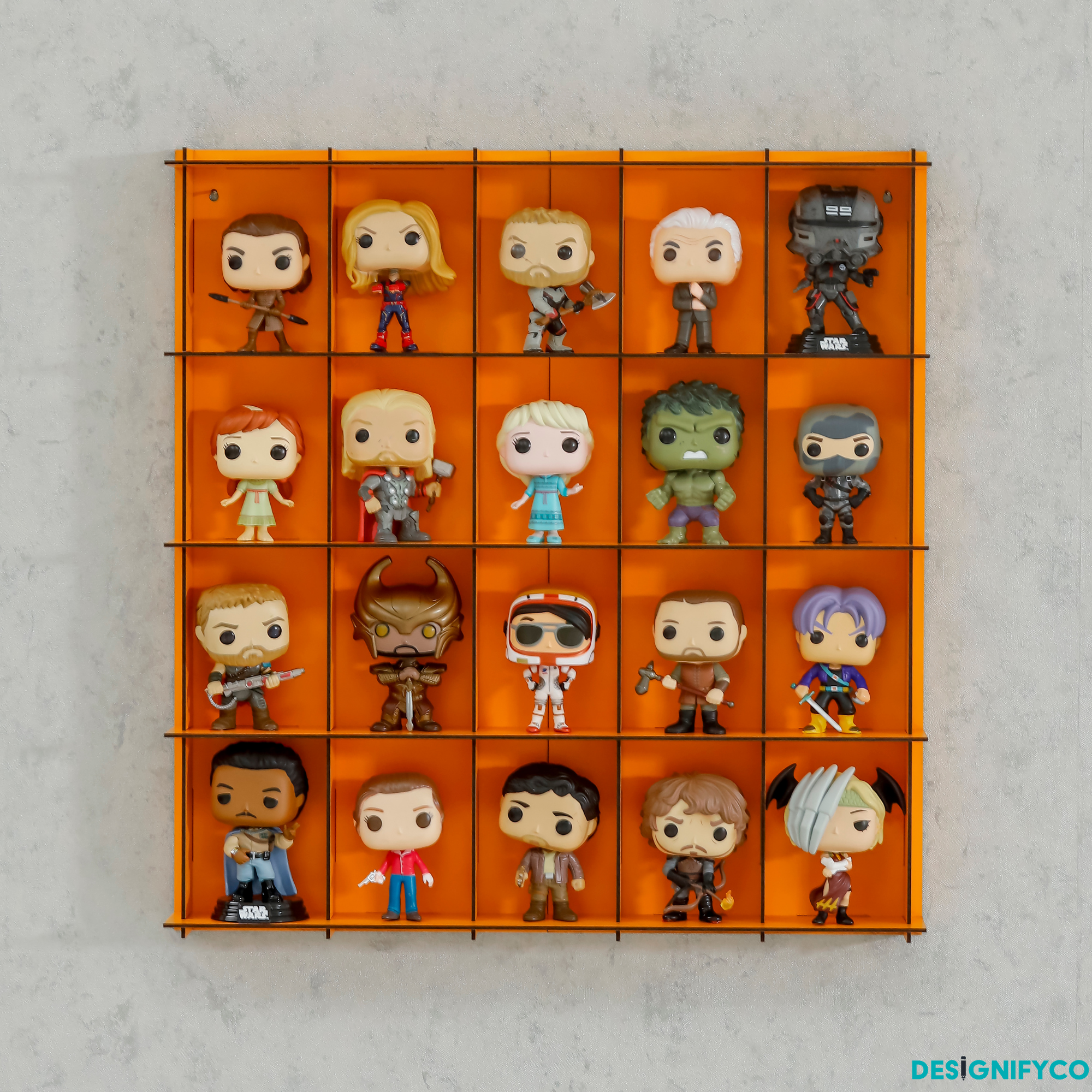 ORANGE Funko Pop Display Case