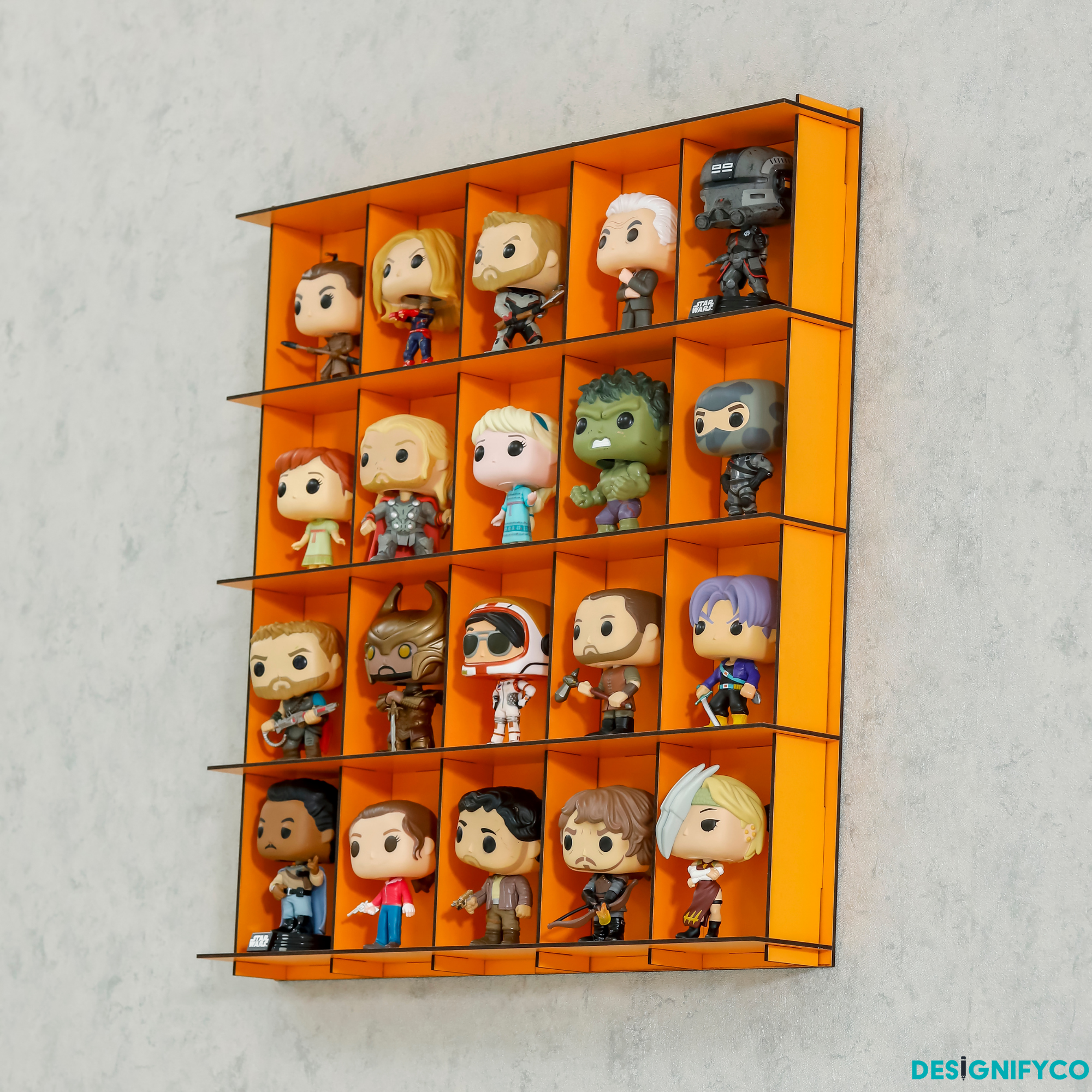 ORANGE Funko Pop Display Case