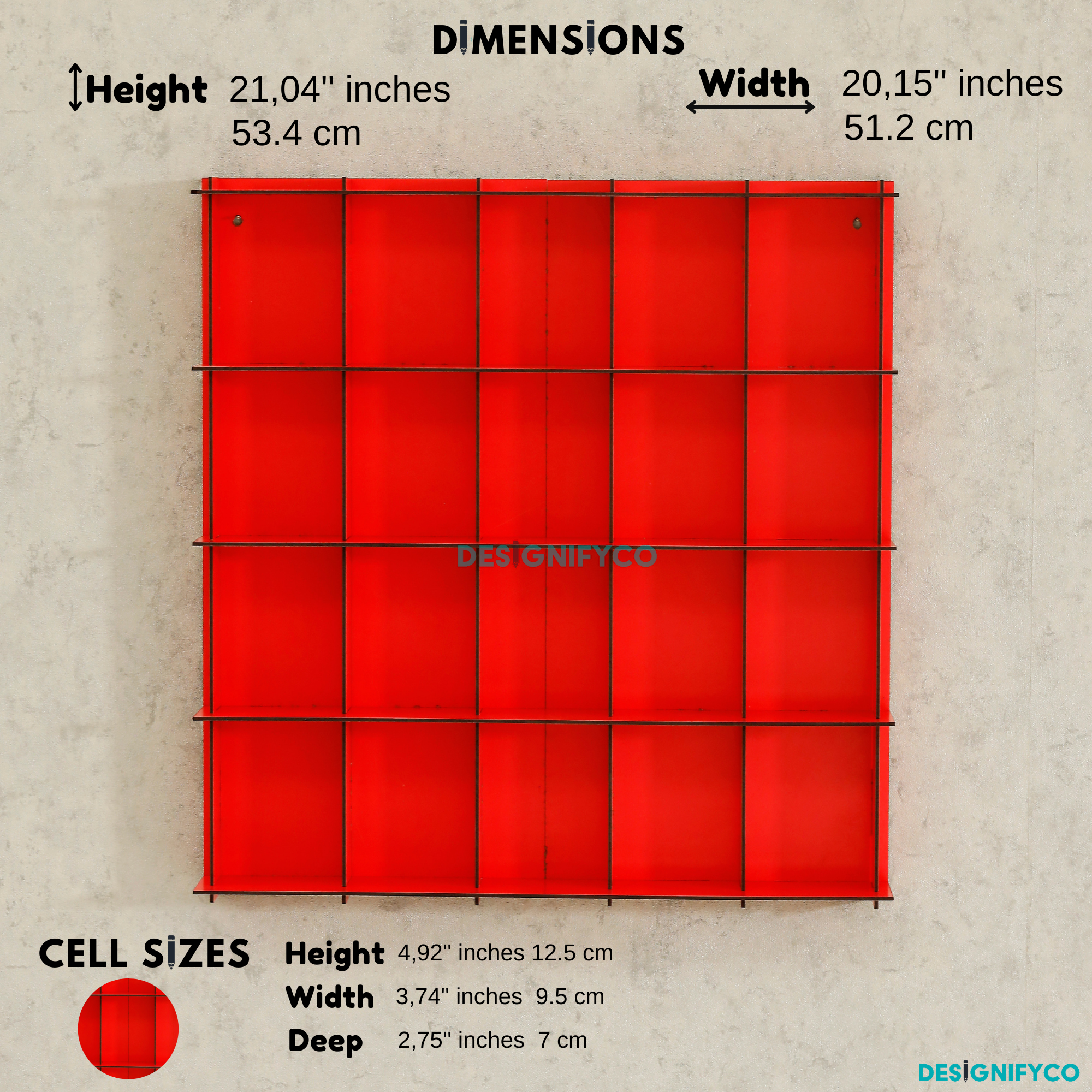 RED Funko Pop Display Case