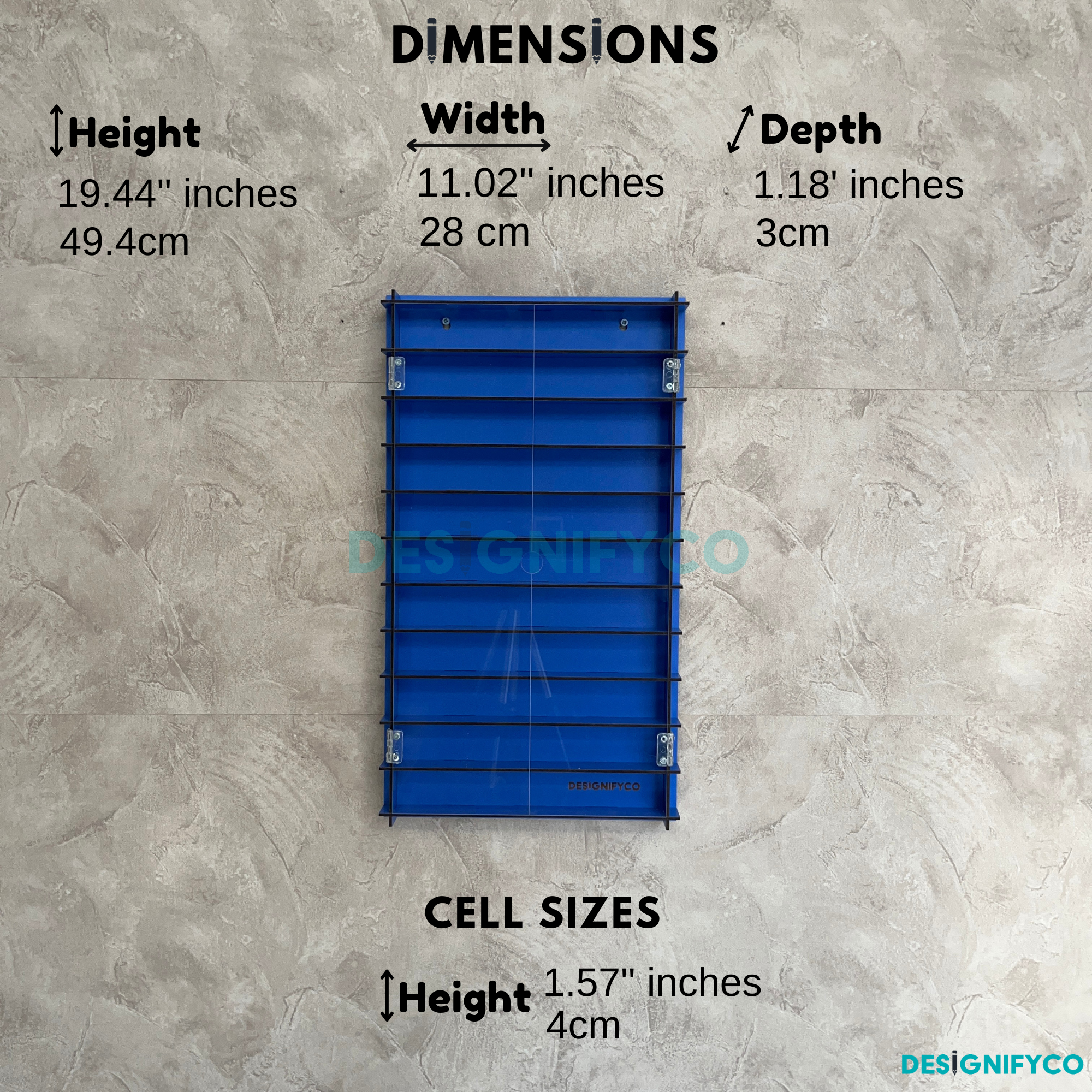 BLUE SuperThings Display Case