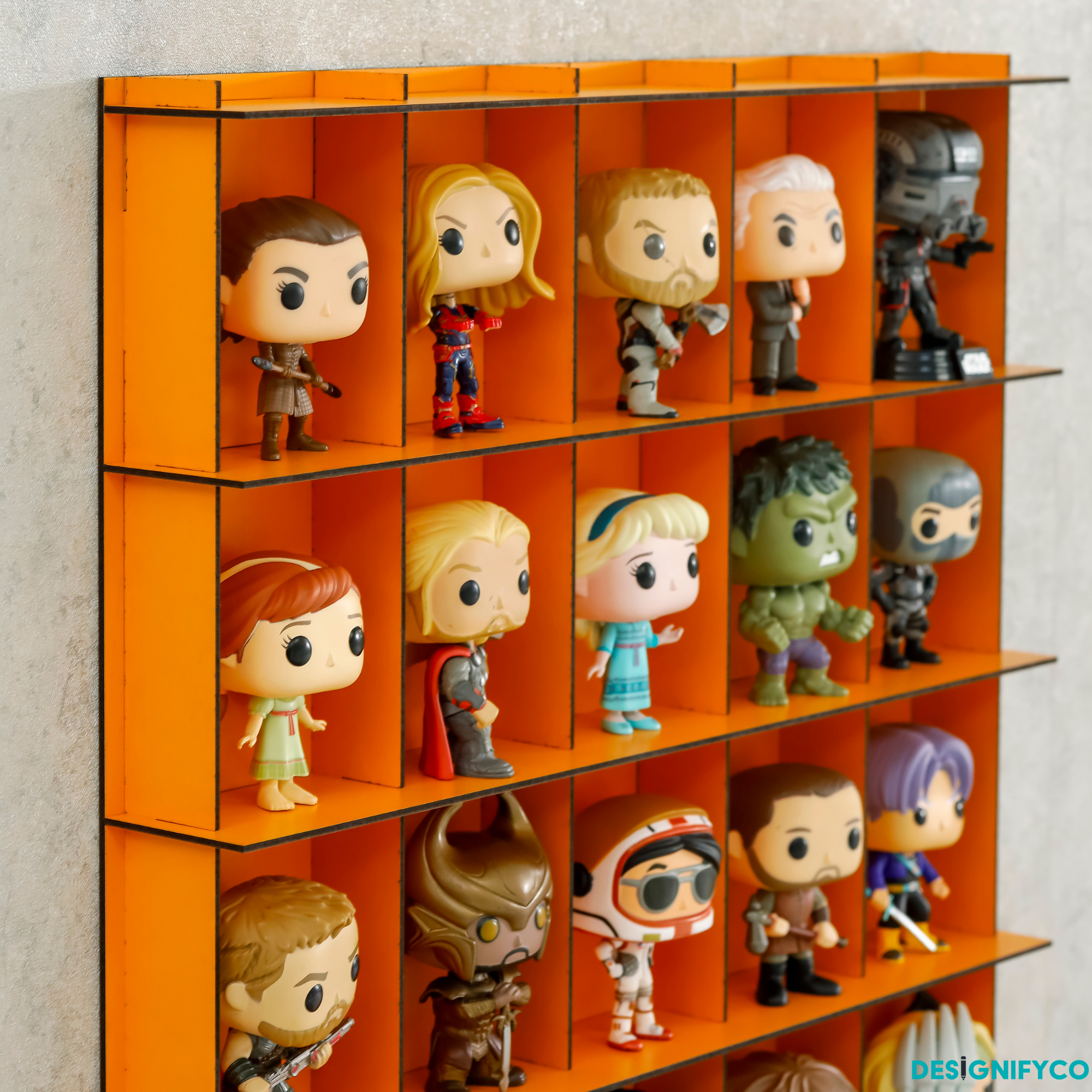 ORANGE Funko Pop Display Case