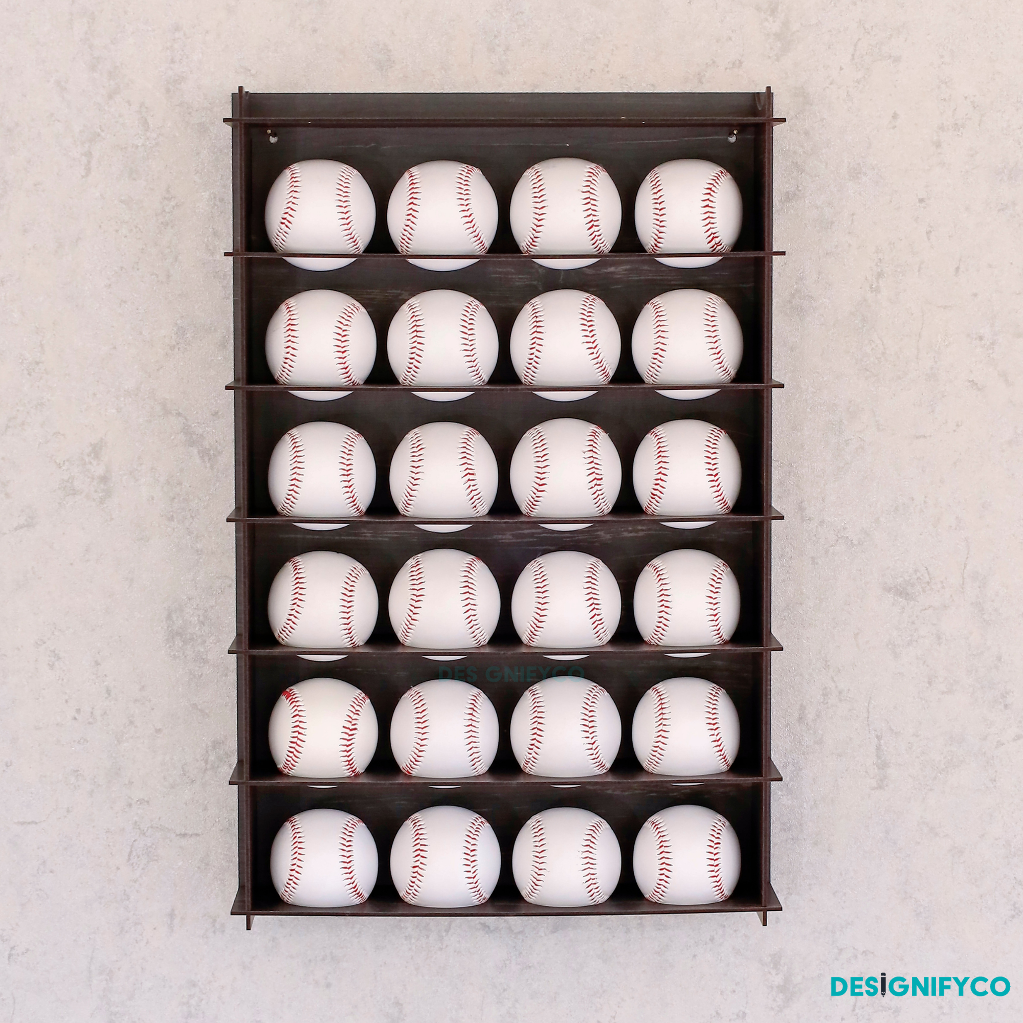 OLD BLACK Baseball Display Case