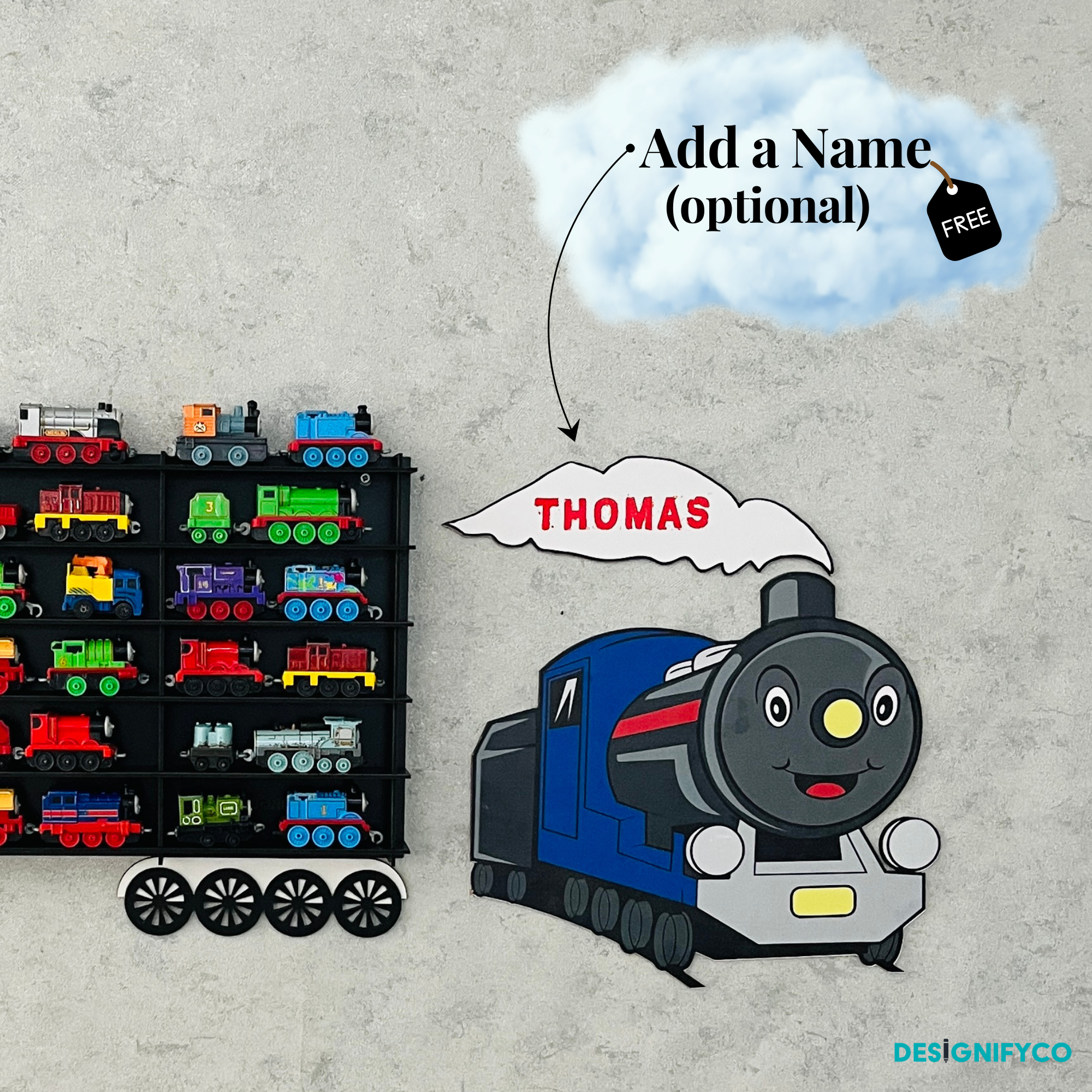 Black Toy Train Displays