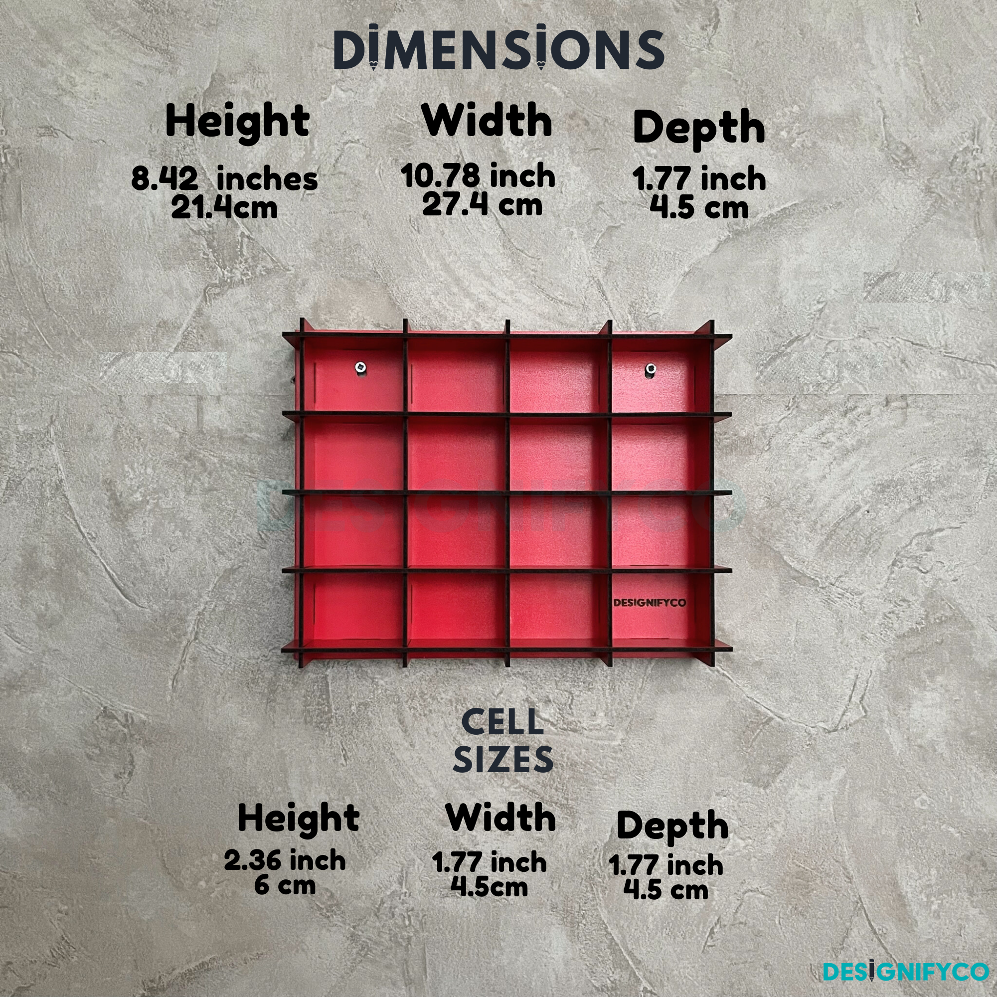 RED NHL Mini Helmet 16 Display Case
