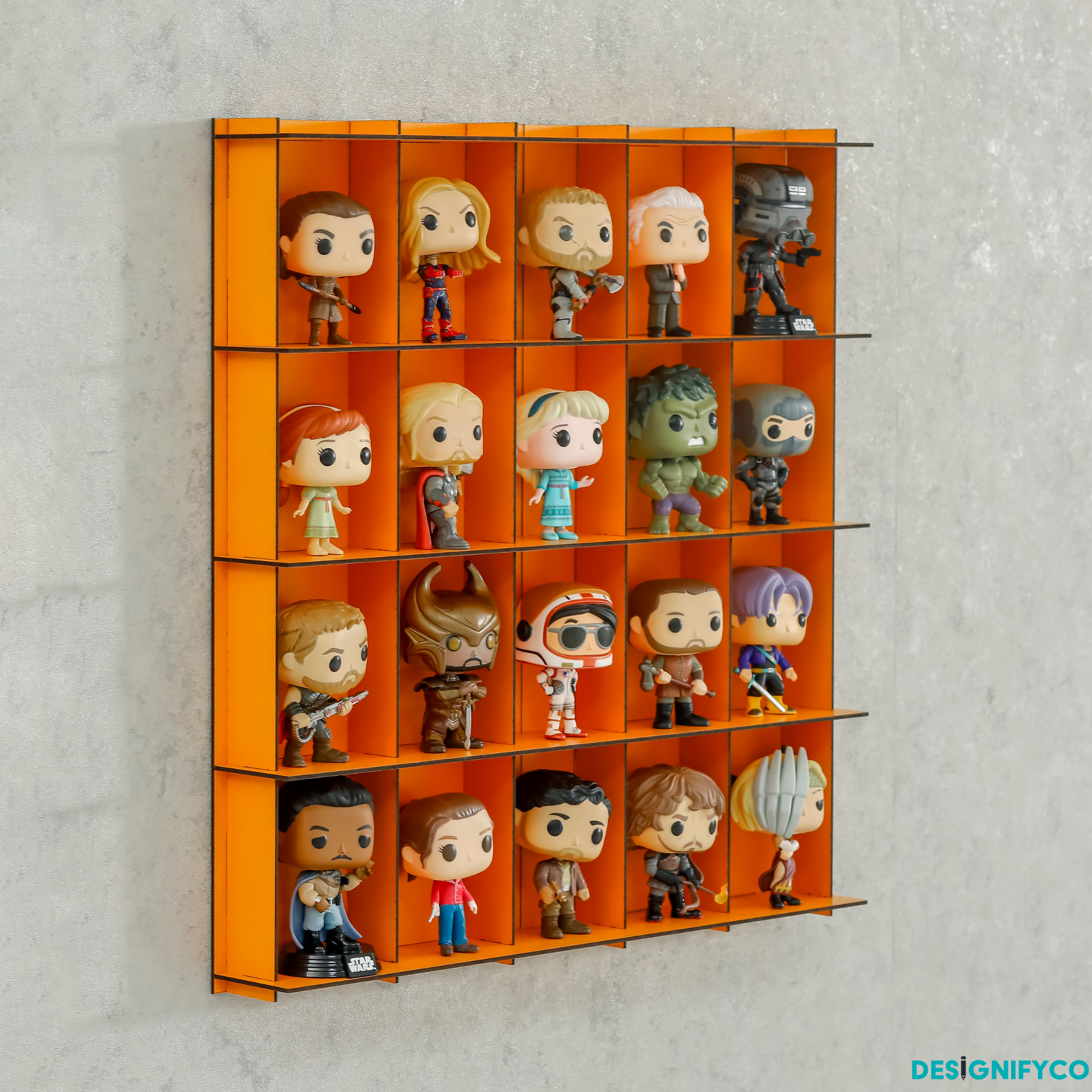 ORANGE Funko Pop Display Case