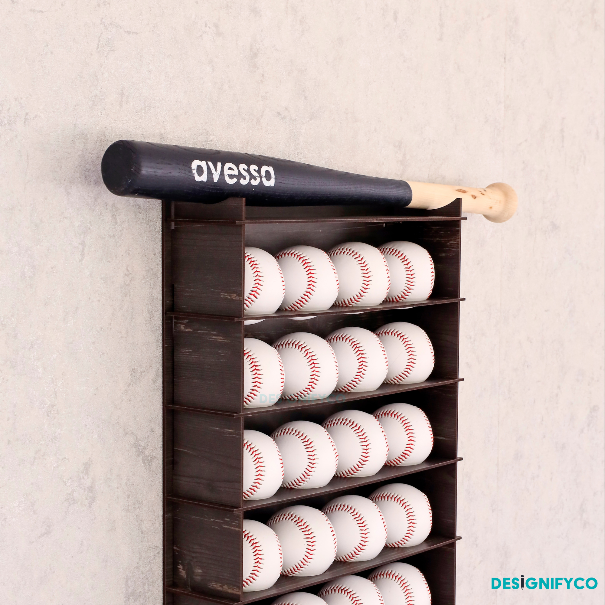 OLD BLACK Baseball Display Case