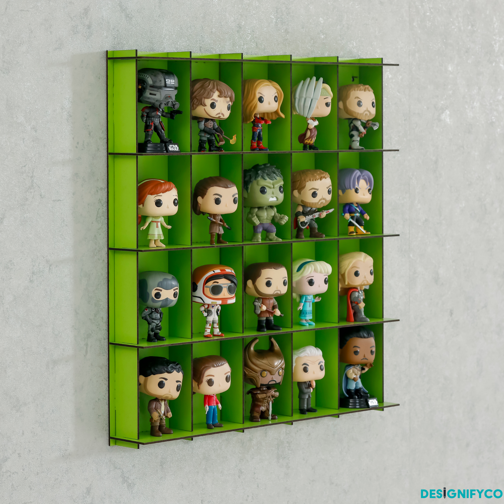 GREEN Funko Pop Display Case